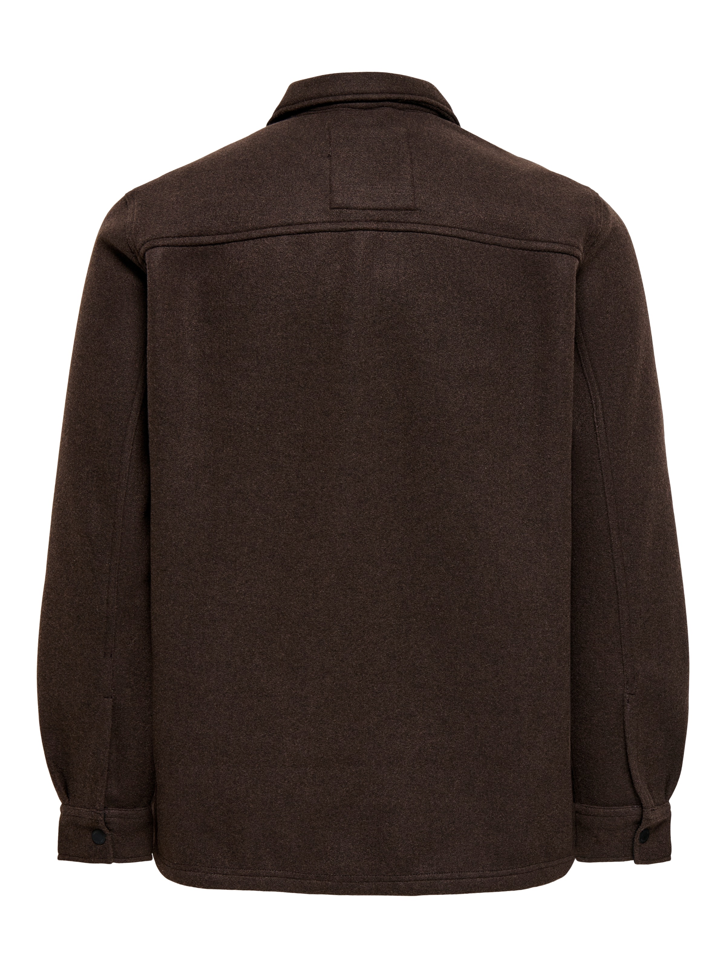 ONLY & SONS »ONSASH OVR WOOLEN LOOK PKT LS SHIRT NOOS« Kunstfaser, regular fit