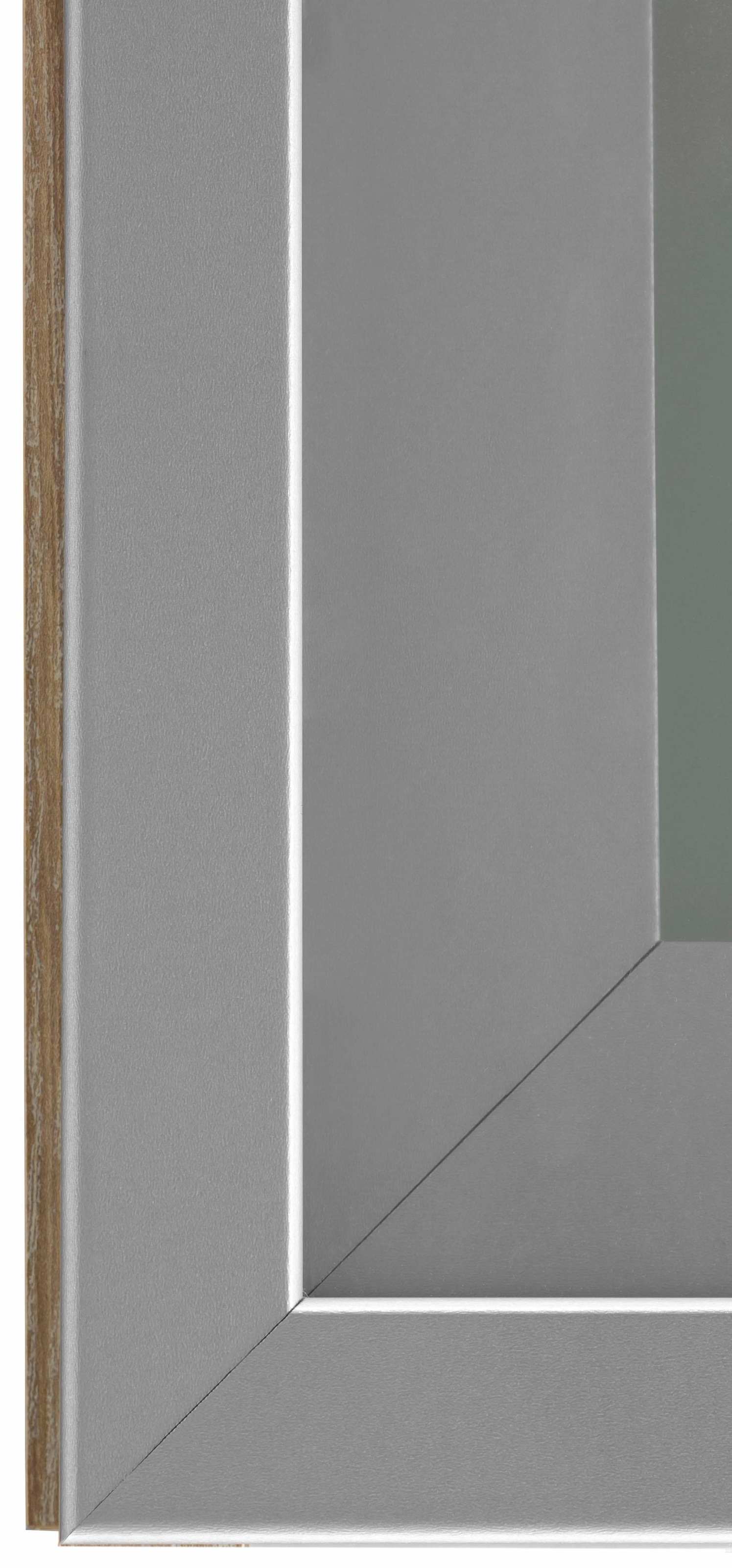 OPTIFIT Glashängeschrank, mit Glasrahmentür in Alu-Optik, Breite 50 cm