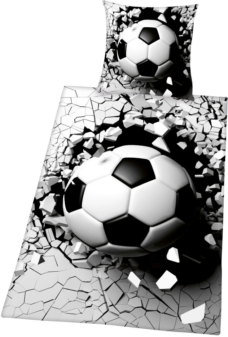 Herding Young Collection Bettwäsche »Fussball 3D«
