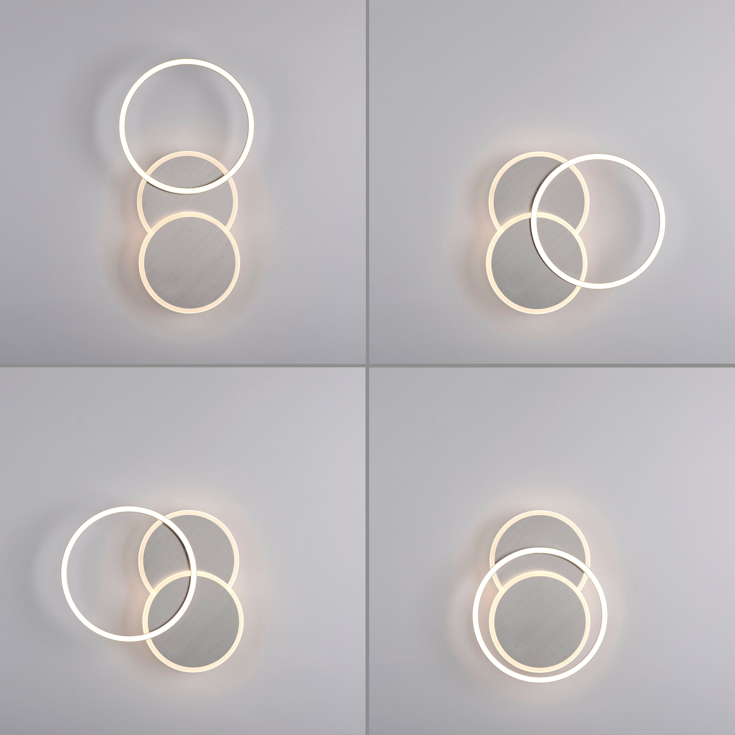 JUST LIGHT Deckenleuchte »SEVENT« LED-Board 1 Stk. Warmweiß LED