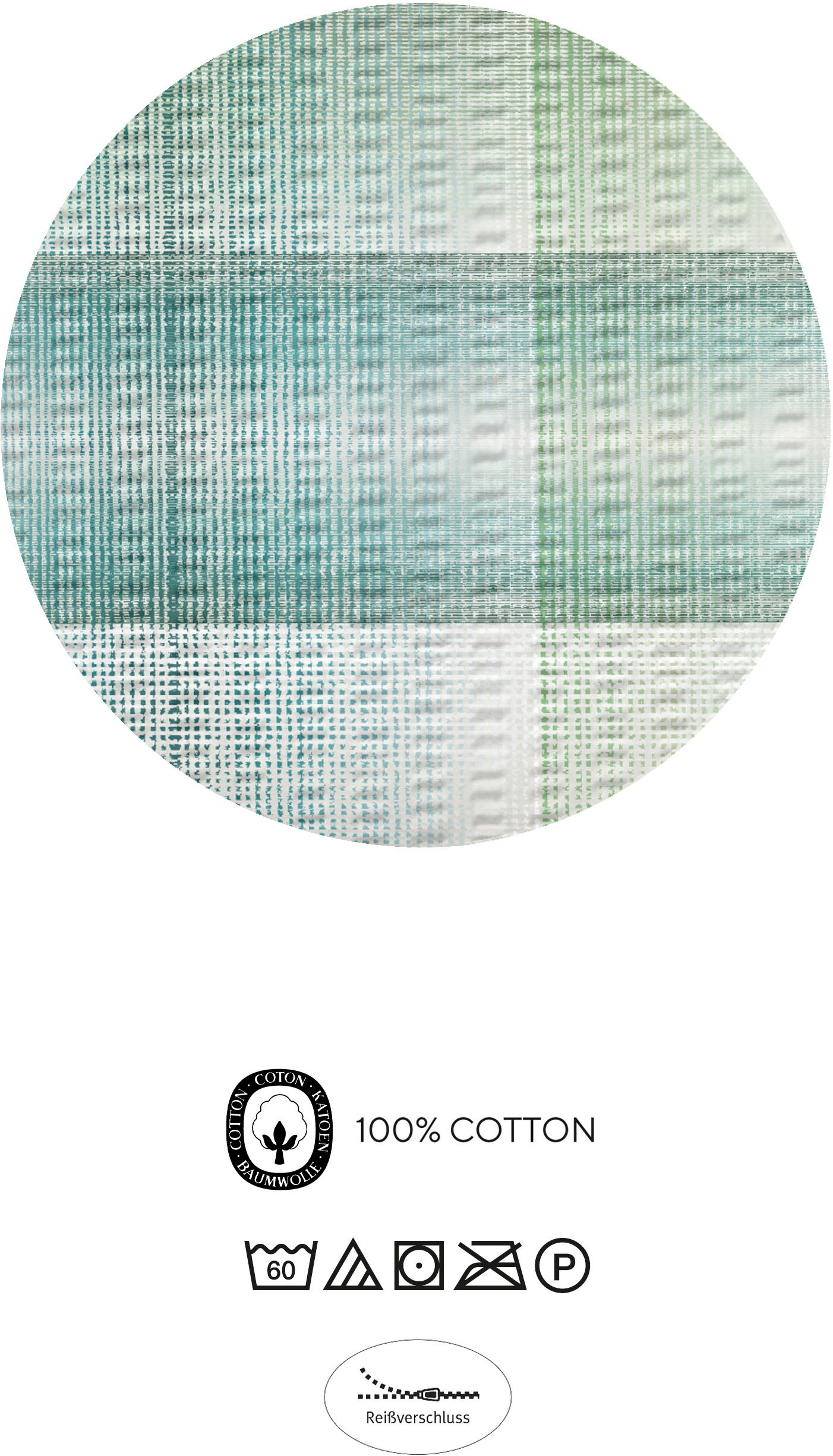 Biberna Bettwäsche »24519« 2 absolut bügelfrei, 100% Baumwolle, mit Reißverschluss, ganzjährig