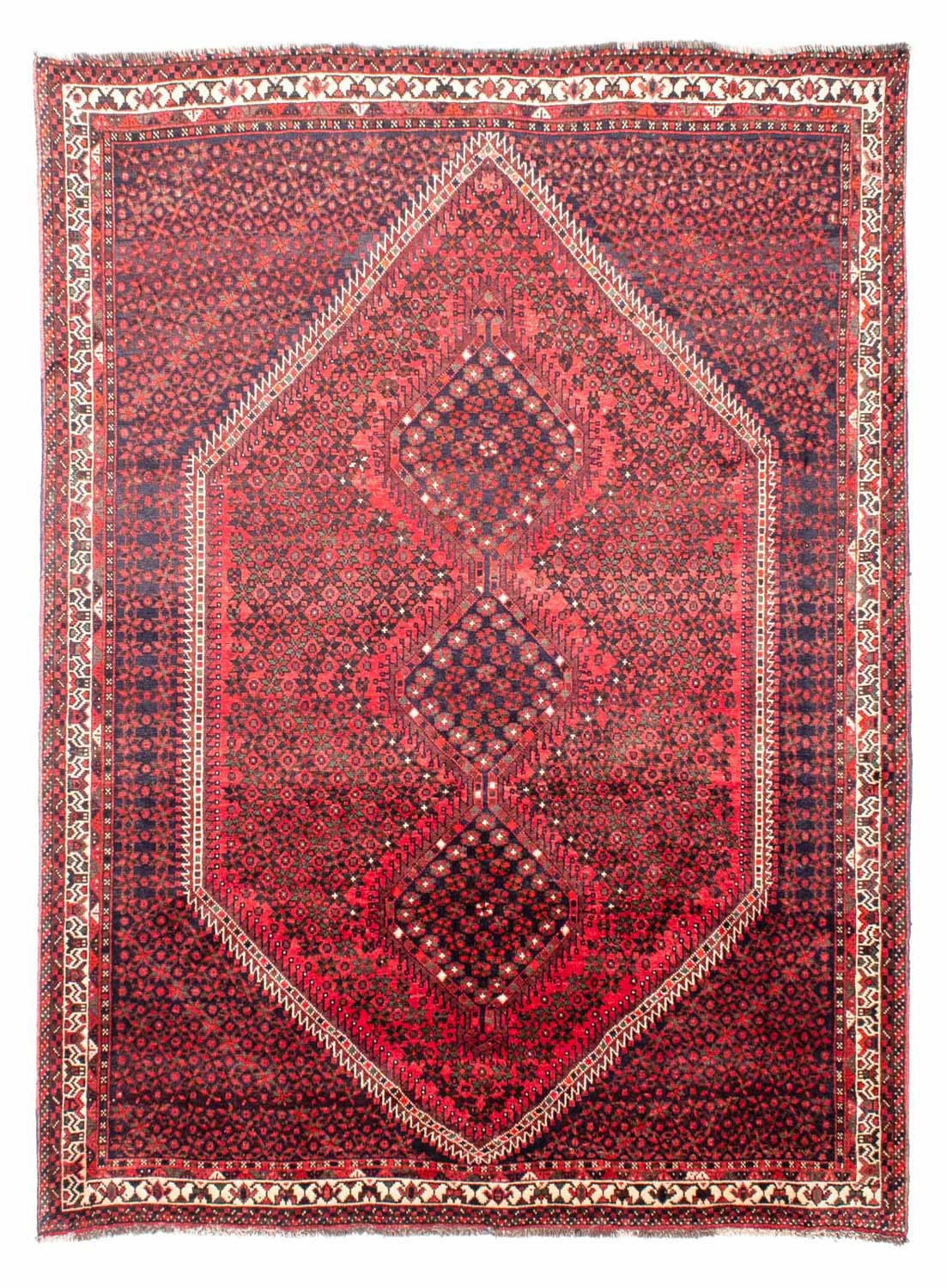 morgenland Wollteppich »Shiraz Medaillon Rosso 281 x 206 cm«, rechteckig, 1 günstig online kaufen