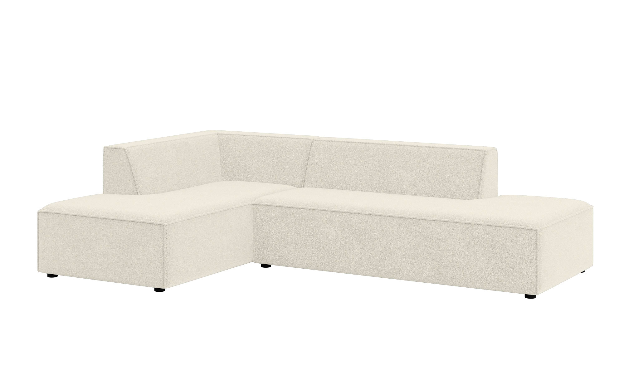 INOSIGN Ecksofa »Ecksofa Cavan mit Ottomane links oder rechts bestellbar«, L-Form mit Wellenunterfederung, Maße B/T/H: 270/180/72 cm