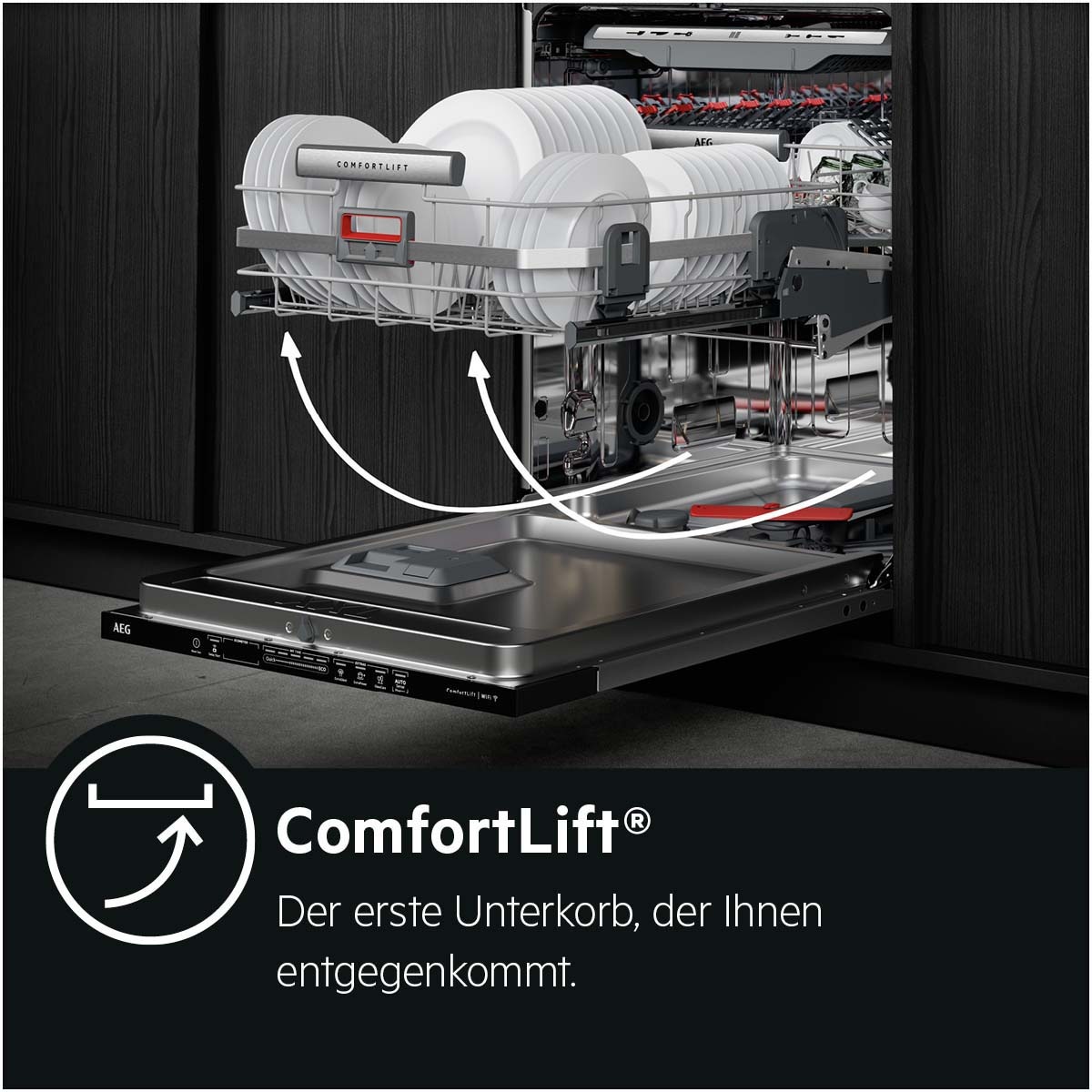 AEG vollintegrierbarer Geschirrspüler 9000 »FSE9680AP«, 14 Maßgedecke, ComfortLift® revolutioniert das Geschirrspülen