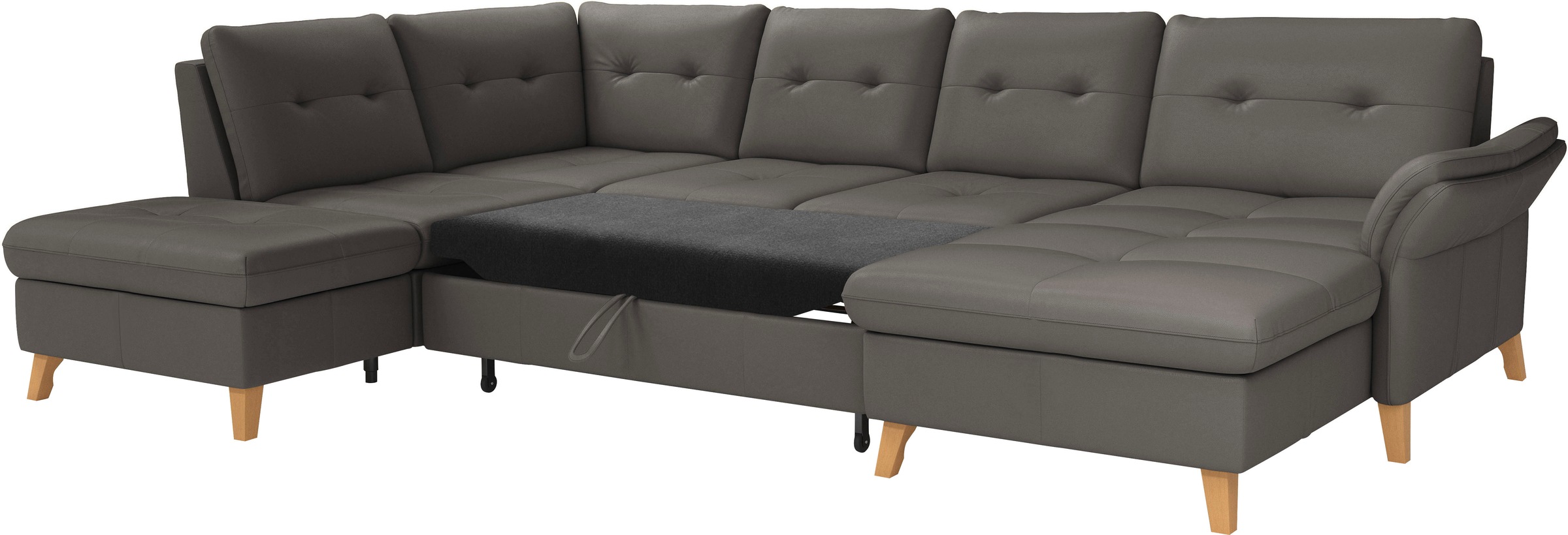 sit&more Wohnlandschaft »Göteborg«, inkl. Sitztiefenverstellung, wahlweise mit Bettfunktion & Bettkasten
