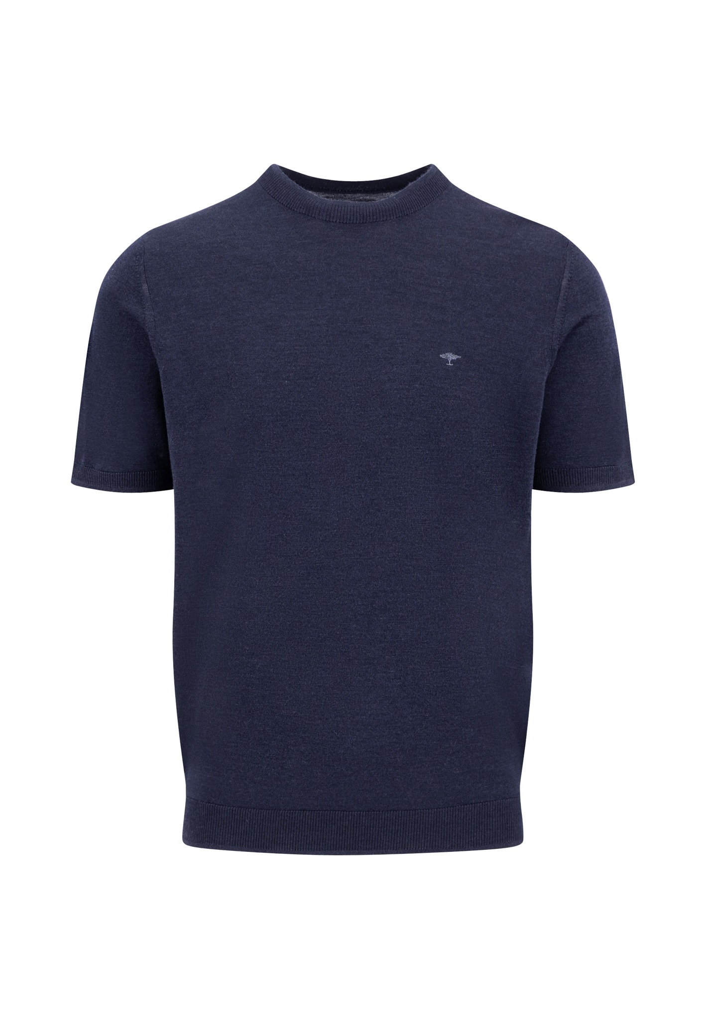 FYNCH-HATTON Strickpullover Sommerpullover - halbarm - mit Stickerei