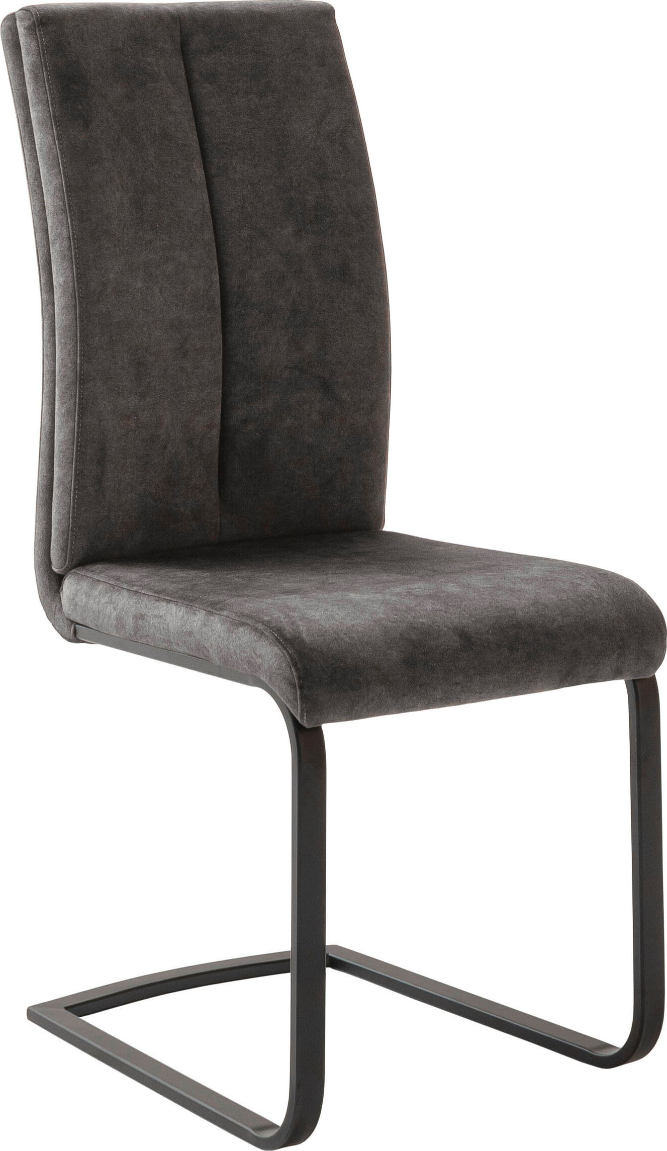 MCA furniture Freischwinger »Hudson Schwingstuhl 4er Set« (Set) 4 Stk.Flachrohr,Vintage-Veloursoptik,mit Griff,belastbar 140 kg