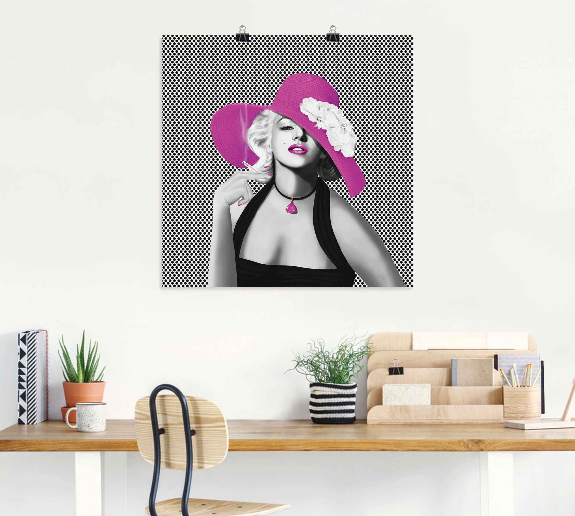 Artland Wandbild »Marilyn in Pop Art«, Stars, (1 St.), als Leinwandbild, Poster, Wandaufkleber in verschied. Größen