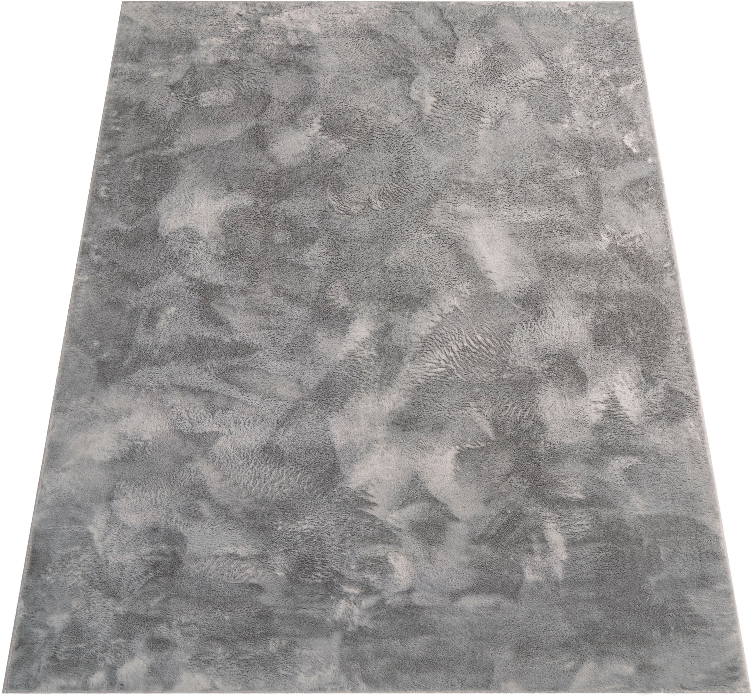 Fellteppich »Lottano«, rechteckig, 14 mm Höhe, Langflor, Kunstfell, Uni Far günstig online kaufen