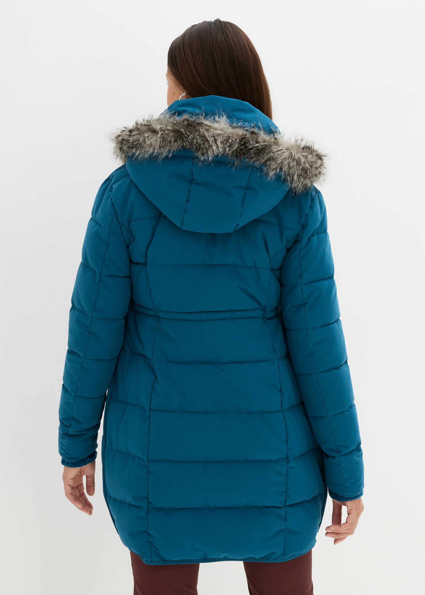 bonprix Umstandsjacke »3-in-1 warm wattierte Umstands- und Tragejacke« mit Kapuze 3-in-1 Tragefunktion für Schwangerschaft und Babytragen