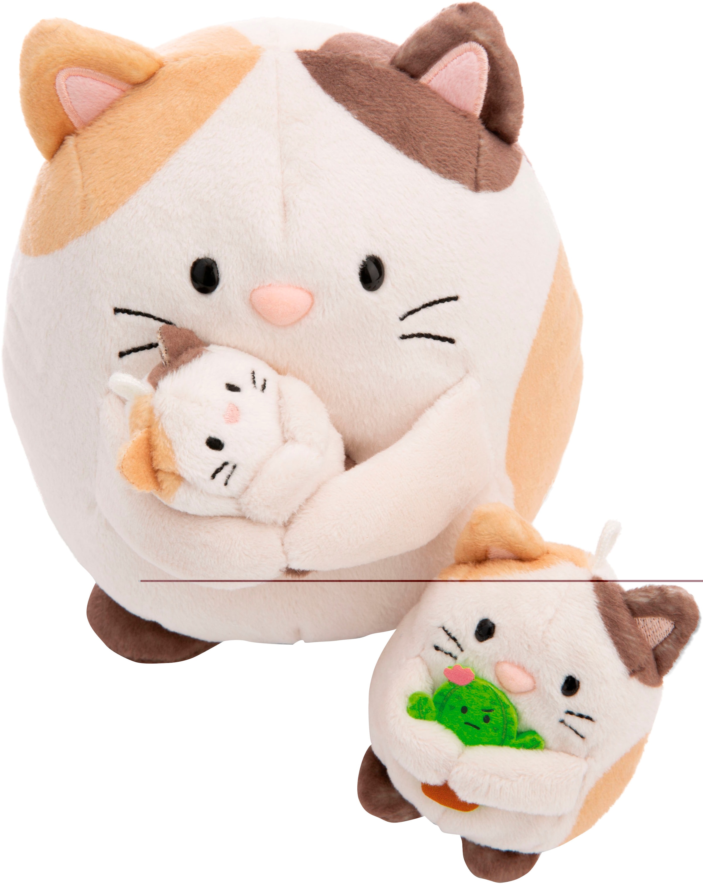 Nici Kuscheltier »mymochi, Katze Angy, 8 cm«, mit Kaktus und Hasenkostüm, in Geschenkbox