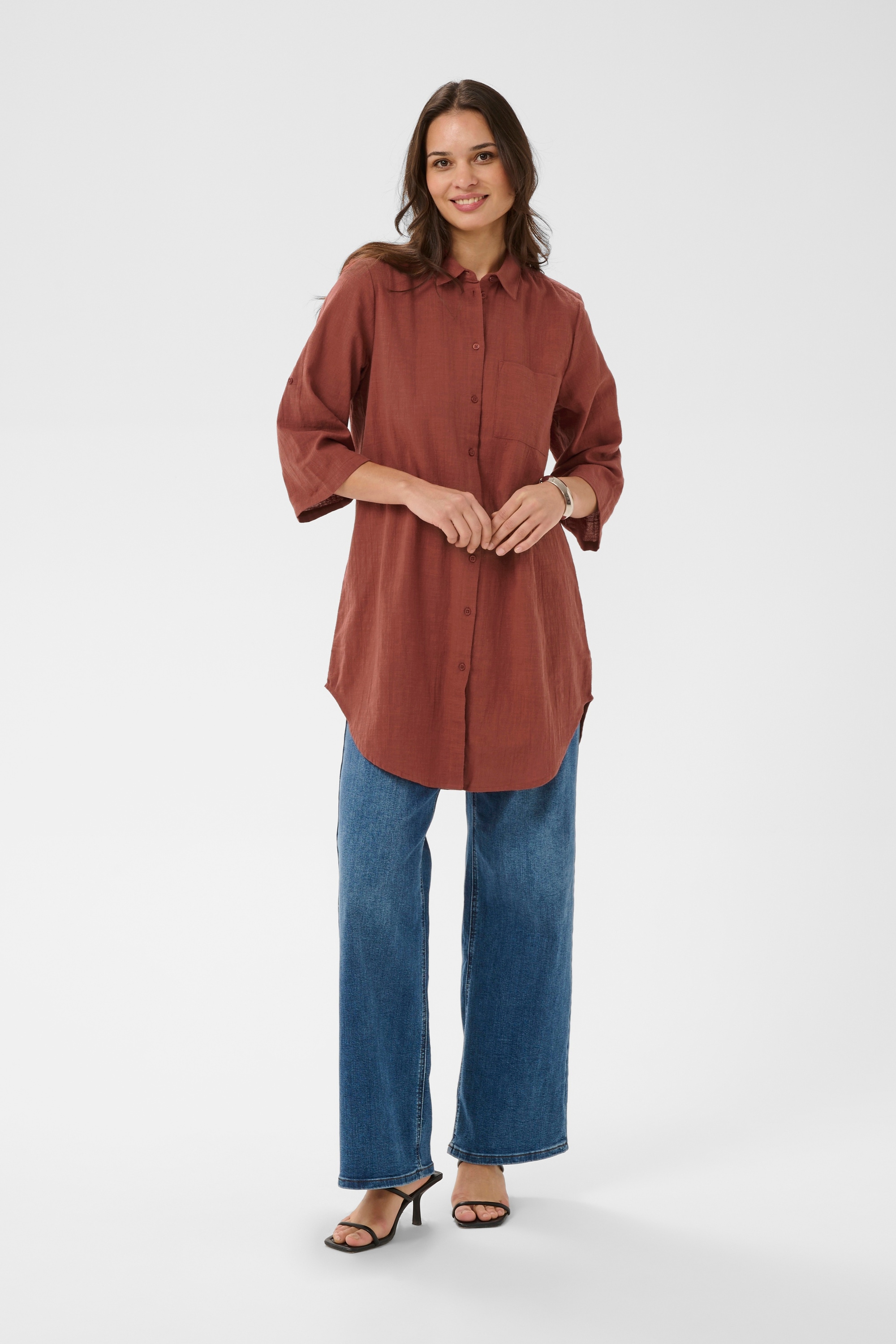 KAFFE Blusenkleid »Hemd KApauline«