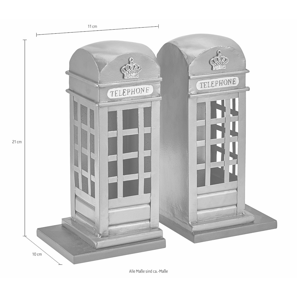 HOFMANN LIVING AND MORE Buchstütze »Telefonzelle«