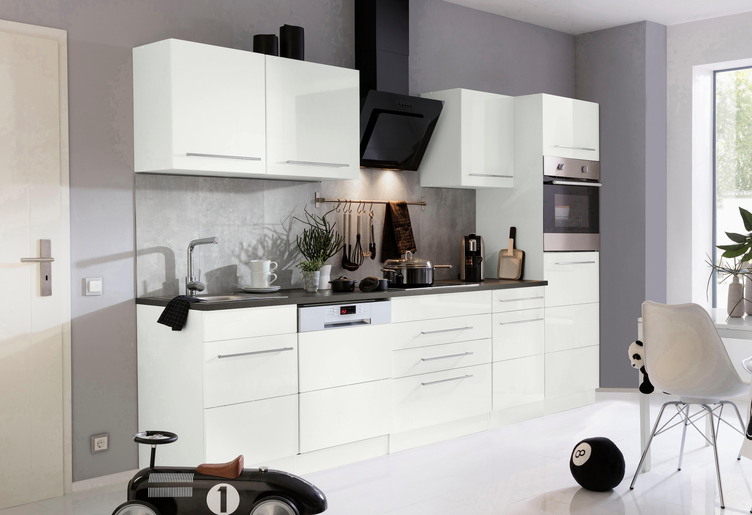 KOCHSTATION Küchenzeile »KS-Trient« Breite 300 cm, wahlweise mit E-Geräten, günstig online kaufen