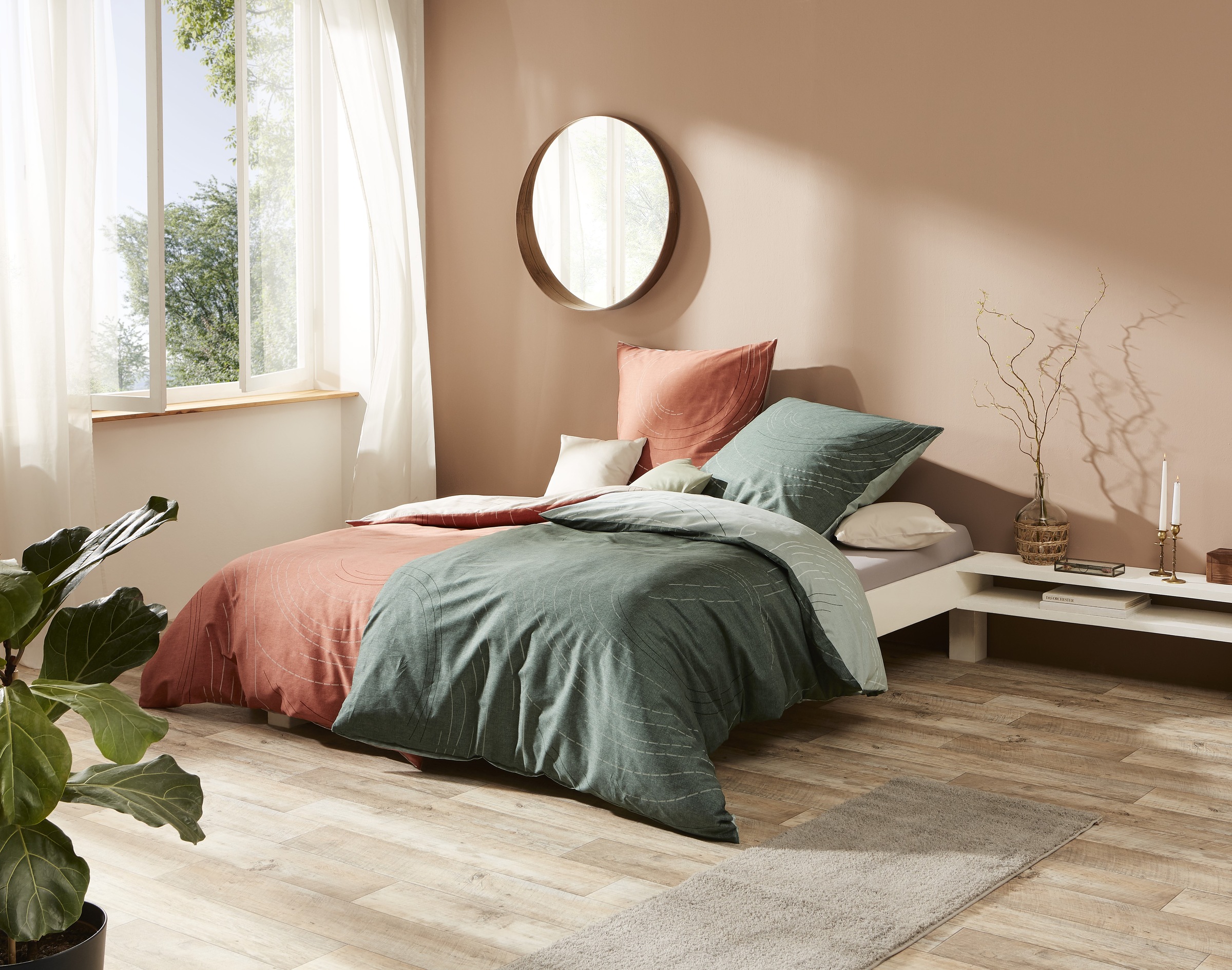 Kaeppel Bettwäsche Wendebettwäsche, Mako-Satin, 3 teilig, günstig online kaufen