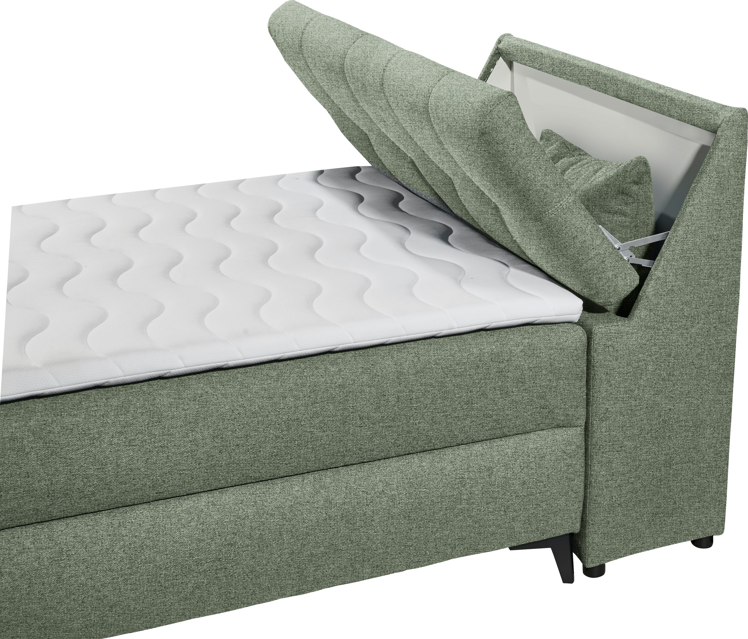 ED EXCITING DESIGN Boxbett »Atlantis«, mit Bettkasten und Stauraum im Kopfteil