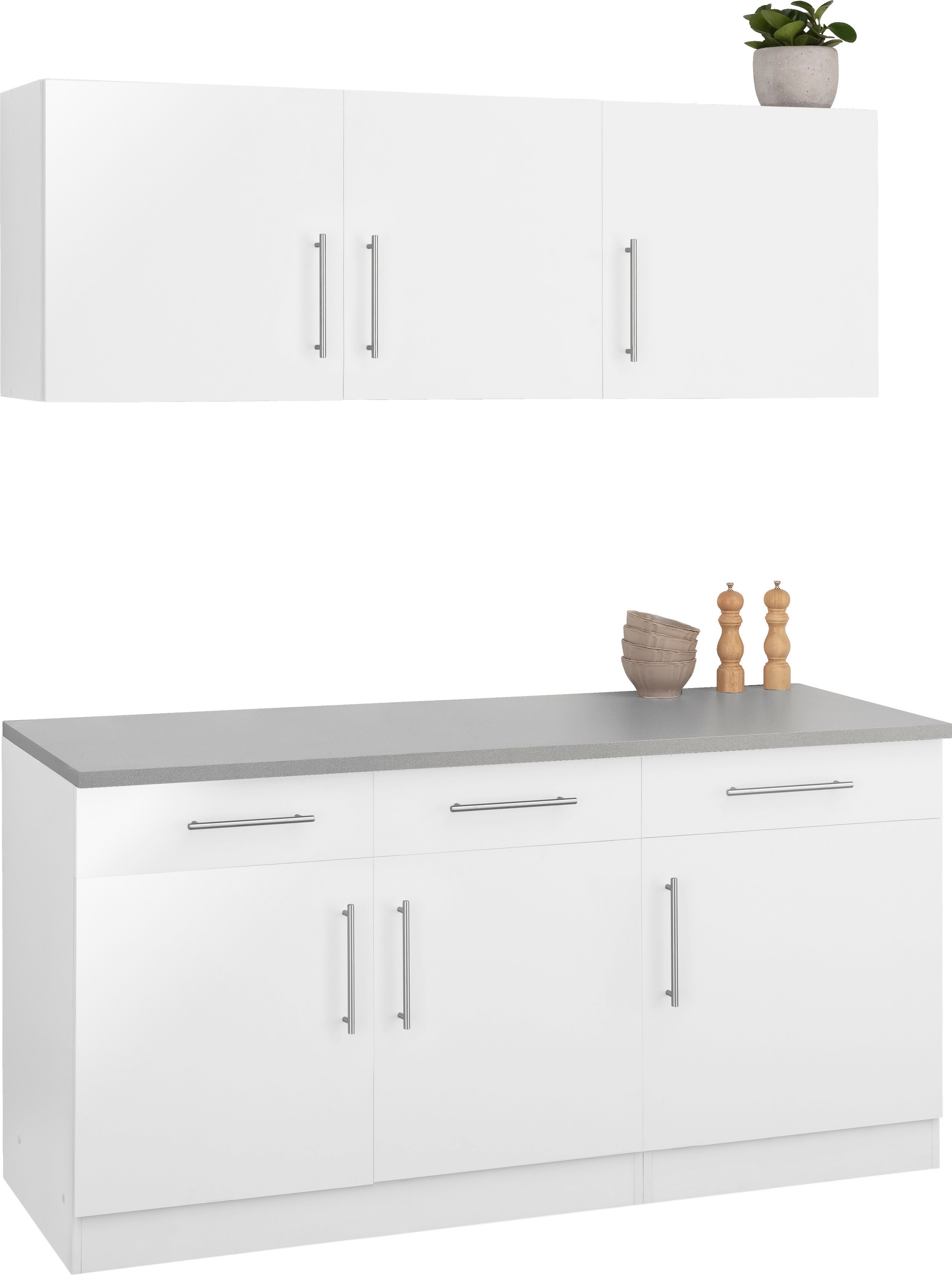 wiho Küchen Pantryküche »"Cali"«, ohne E-Geräte, Breite 160 cm
