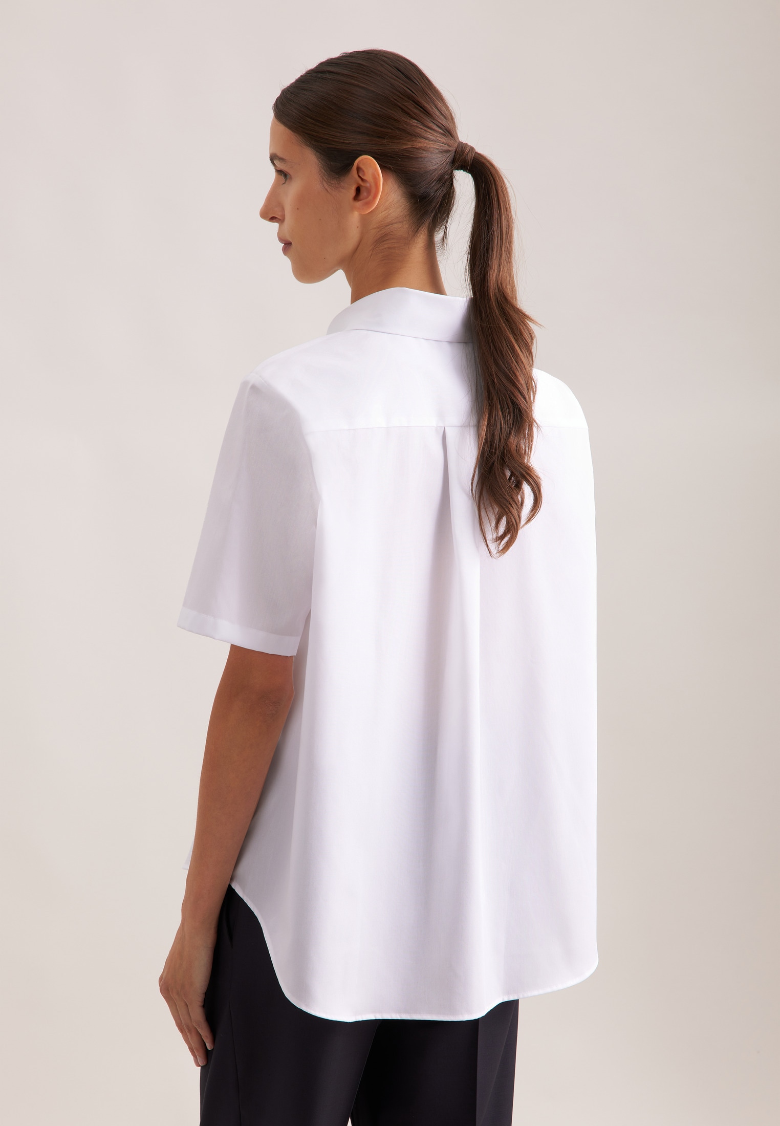 seidensticker Hemdbluse »Schwarze Rose« 1/2 Kragen Uni