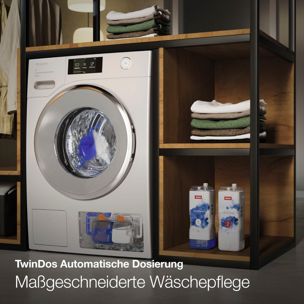 Miele Waschmaschine »WSG663 WCS TDos«, WSG663 WCS TDos&9kg, 9 kg, 1400 U/min, TwinDos zur automatischen Waschmitteldosierung