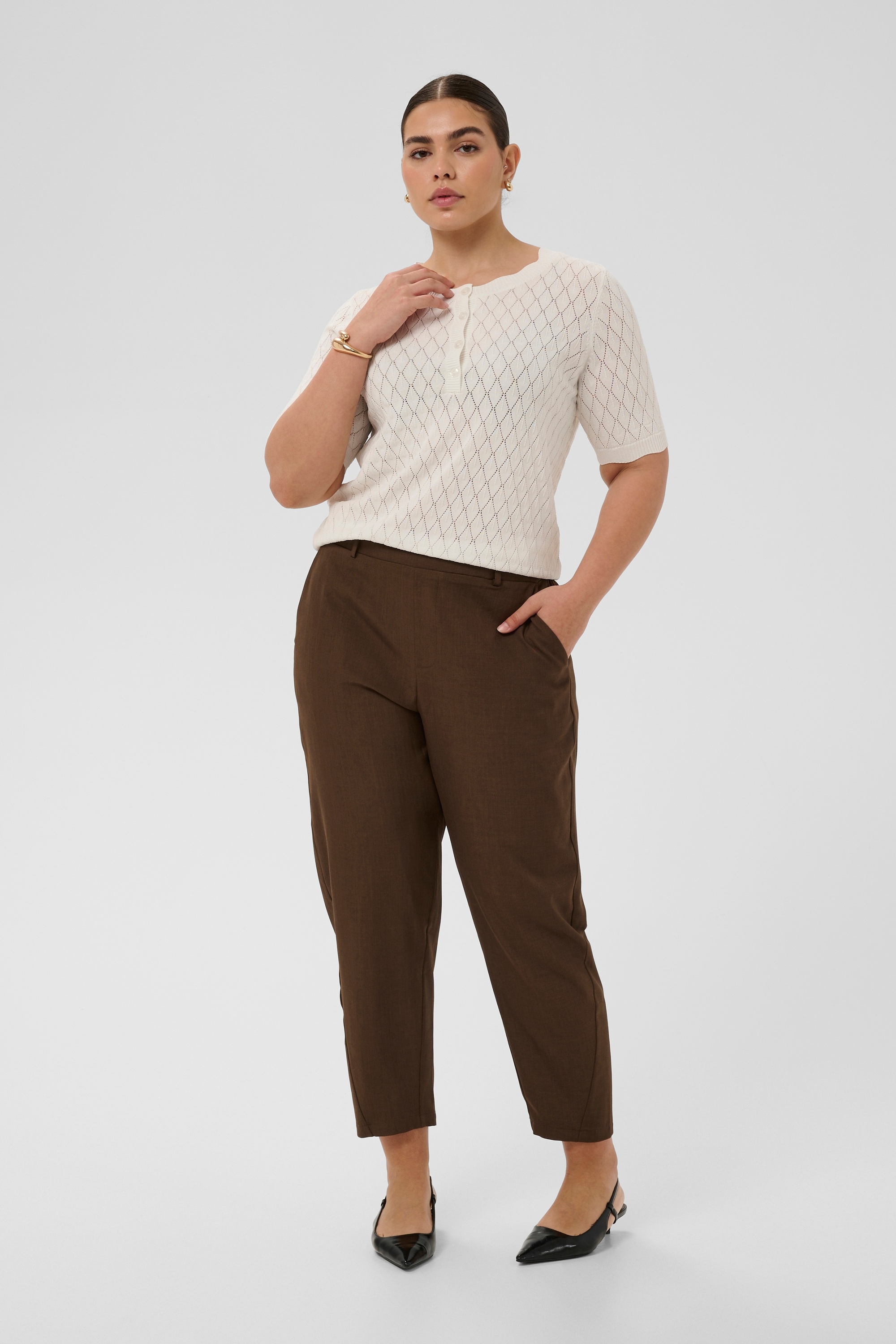 KAFFE Curve Strickpullover »Damen Strickpullover KCbirthe«