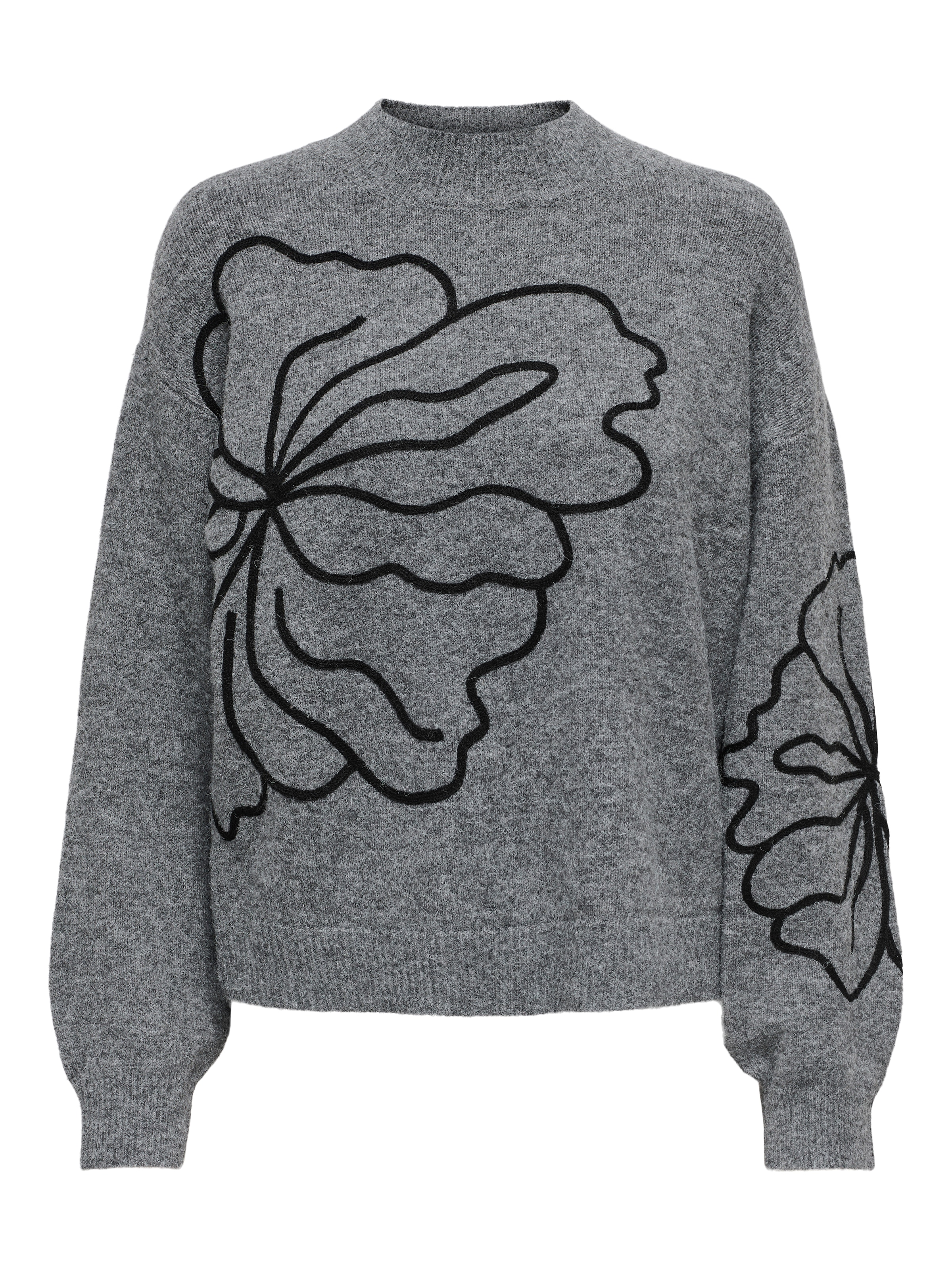 JDY Strickpullover »JDYJELLA L/S FLOWER PULLOVER KNT NOOS«