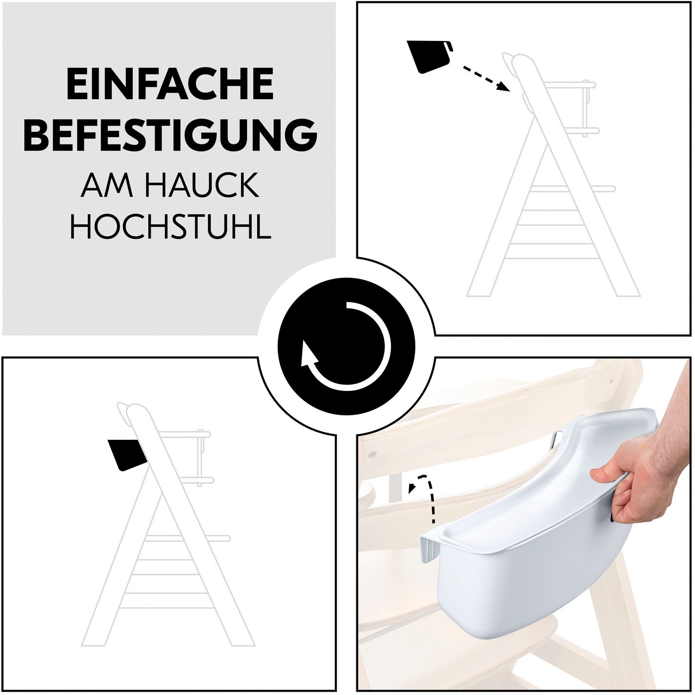 Hauck Aufbewahrungsbox »Highchair Box S, white«, für Hochstühle