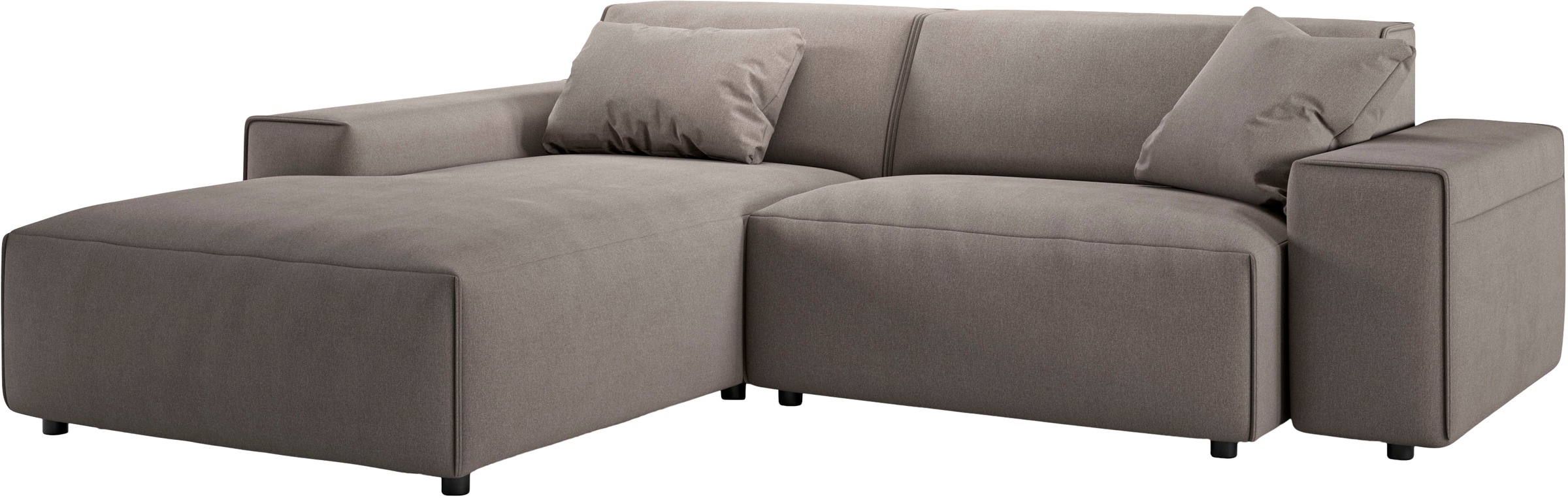 andas Ecksofa »Glimminge L-Form auch in Breitcord, Feincord + Easy care-Bezug,«, Breite 234, Zierkissen