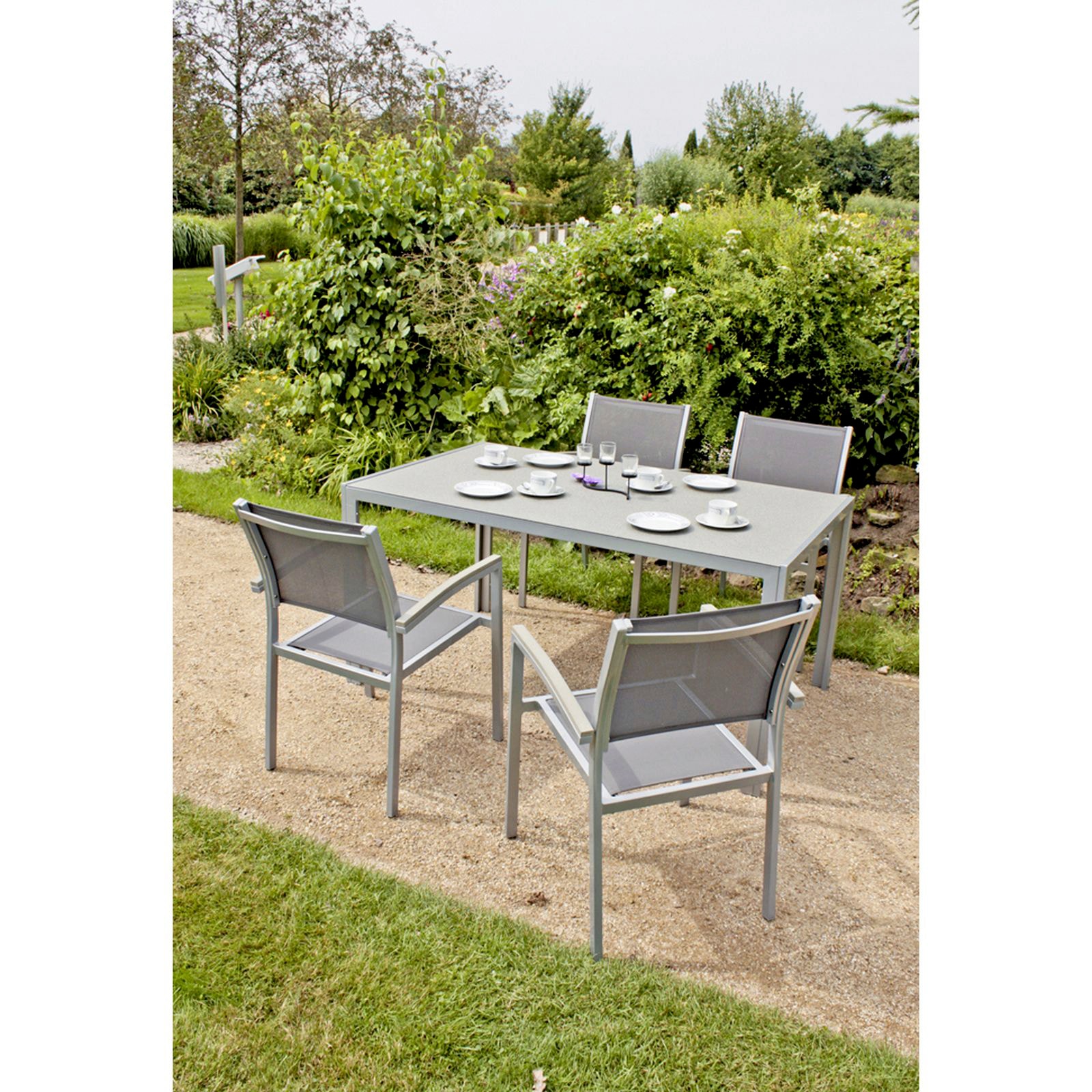 Garden Pleasure Stapelstuhl »GRACE« (Set) 4 Stk. 4er Set günstig online kaufen