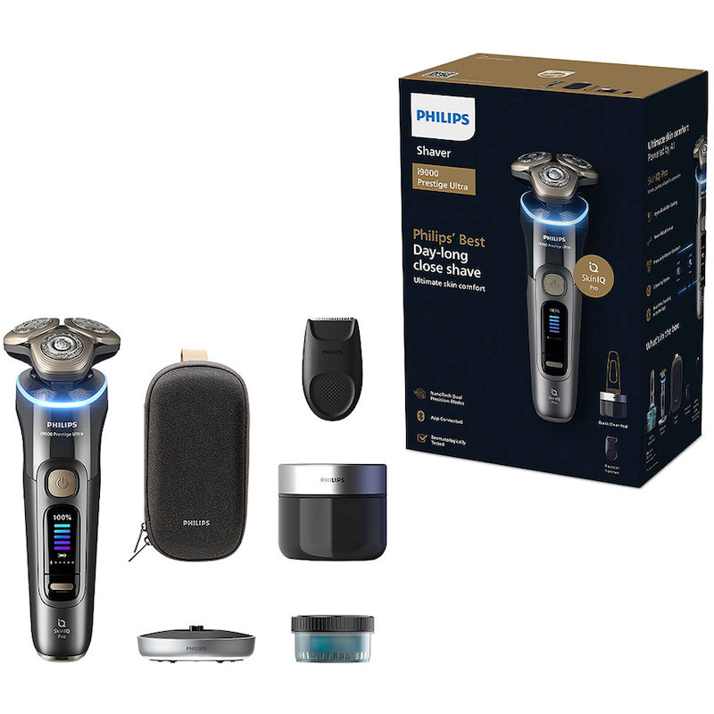 PHILIPS Elektrorasierer »Series i9000 Prestige Ultra XP9402/31« 1 Stk. Aufsätze mit SkinIQ Technologie, inkl. Ladestand, Reiseetui, 1 Kartusche...