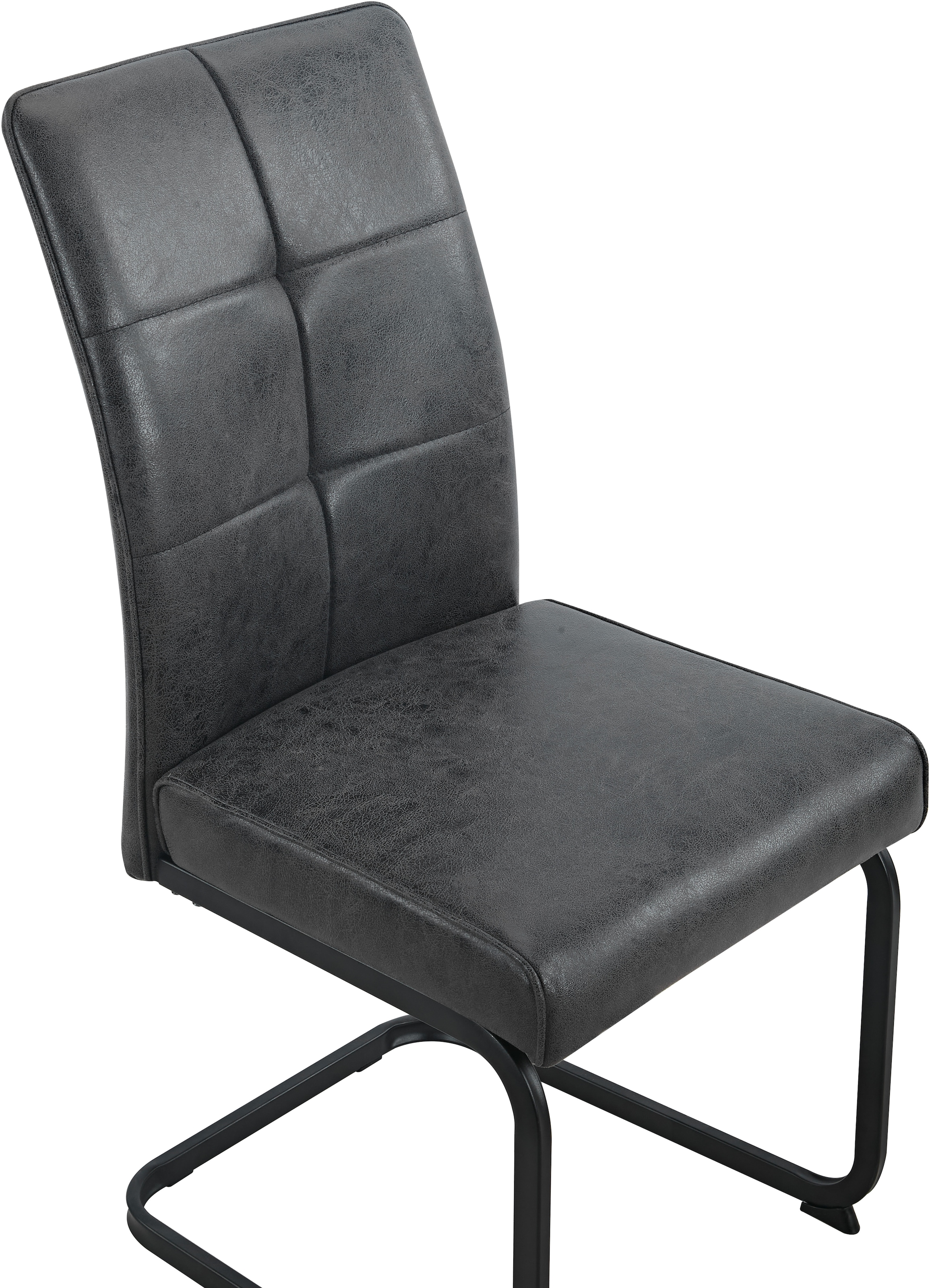 HELA Freischwinger »MALTA« (Set) 4 Stk.verschiedene Bezüge, Gestell Hochkant, Steppnähte