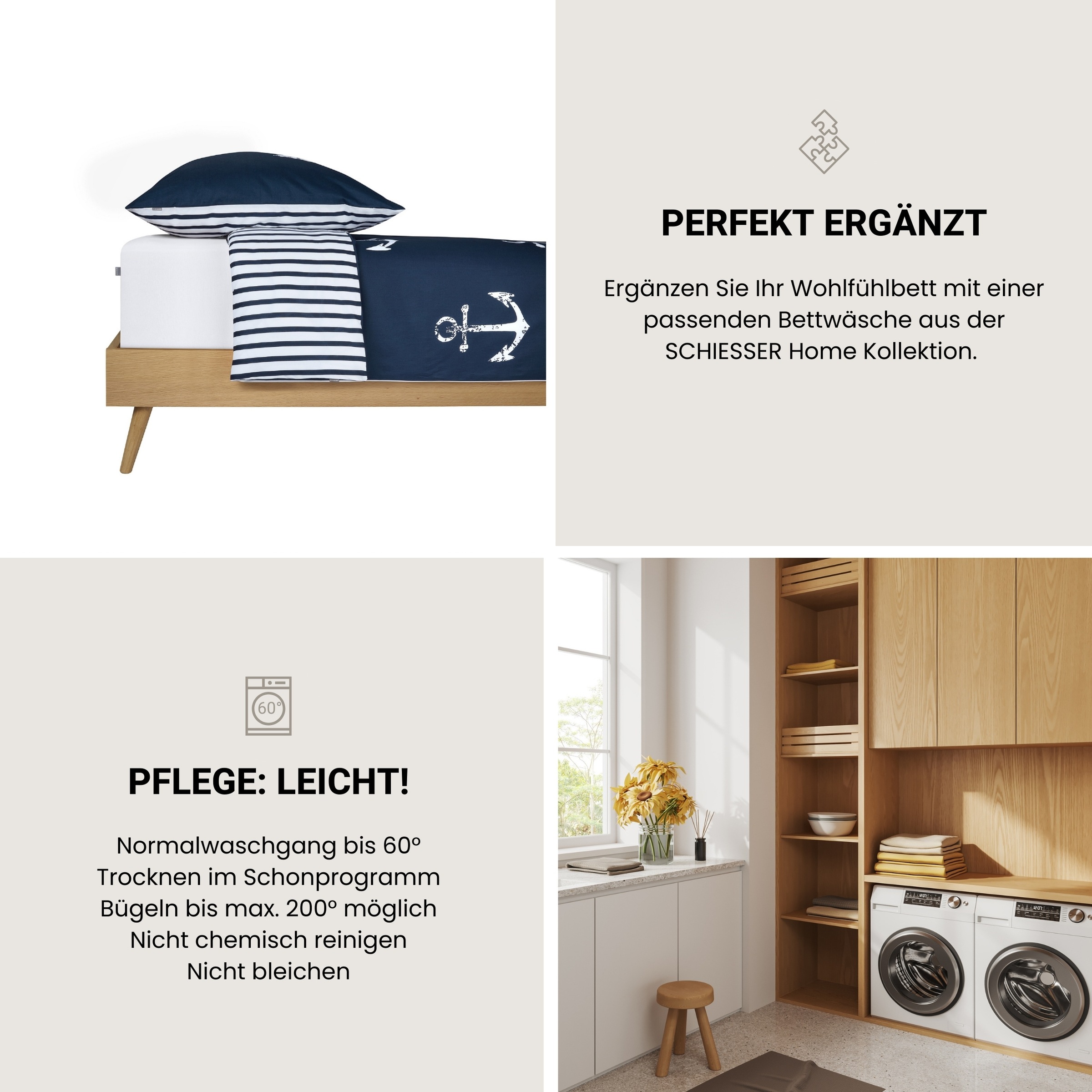 Schiesser Spannbettlaken »Flexi aus 95% Baumwolle und 5% Elastahan in Premium-Qualität«, für hohe Matratzen und Boxspringbetten geeignet, Made in Green