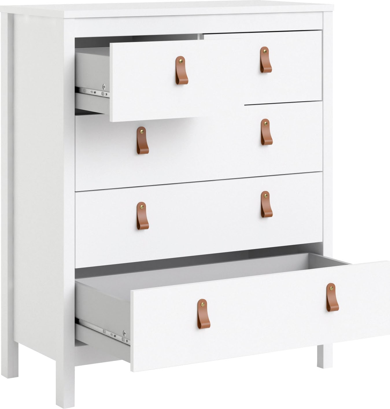 Home affaire Kommode »Madrid, Aufbewahrung, Schubladenschrank, Stauraum«, mit 5 Schubladen, Breite 82 cm, Höhe 99 cm