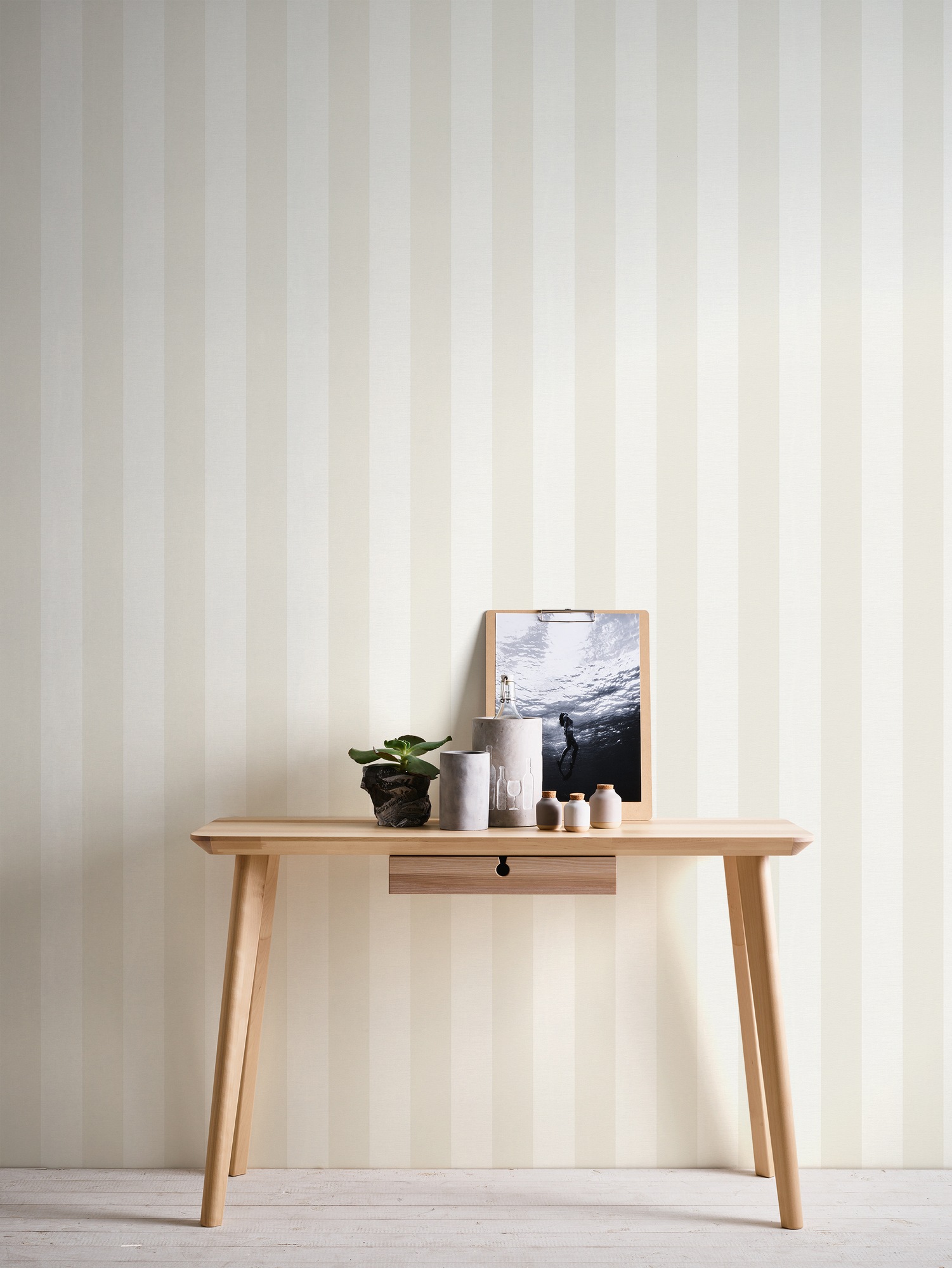 A.S. Création Vliestapete »Landhaustapete mit Streifen«, matt-gemustert-neutral, Babyblau Tapeten Wohnzimmer Schlafzimmer Küche modern Flur Design Büro