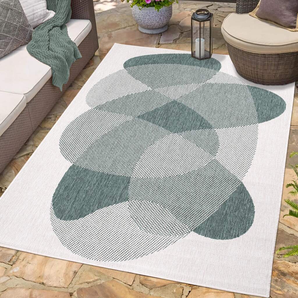 Carpet City Outdoorteppich »DUO RUG 5835«, rechteckig, 5 mm Höhe, Wendetepp günstig online kaufen