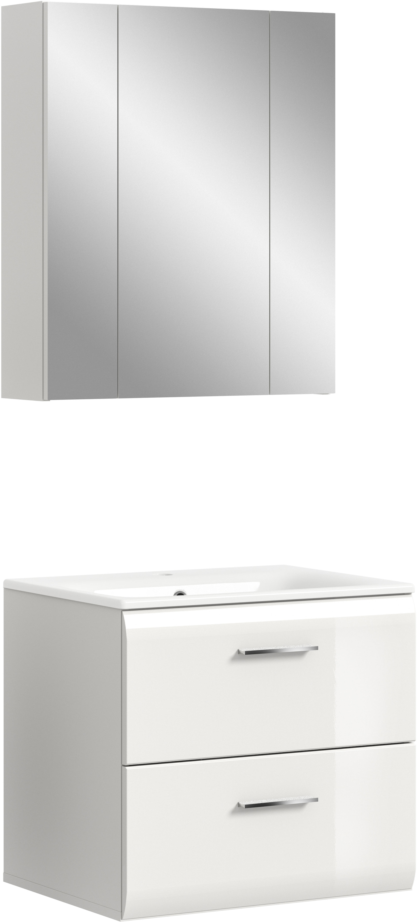 INOSIGN Badezimmer-Set Set, 3 Stk. tlg. Florenz, Badkombination 3-tlg., Wei günstig online kaufen