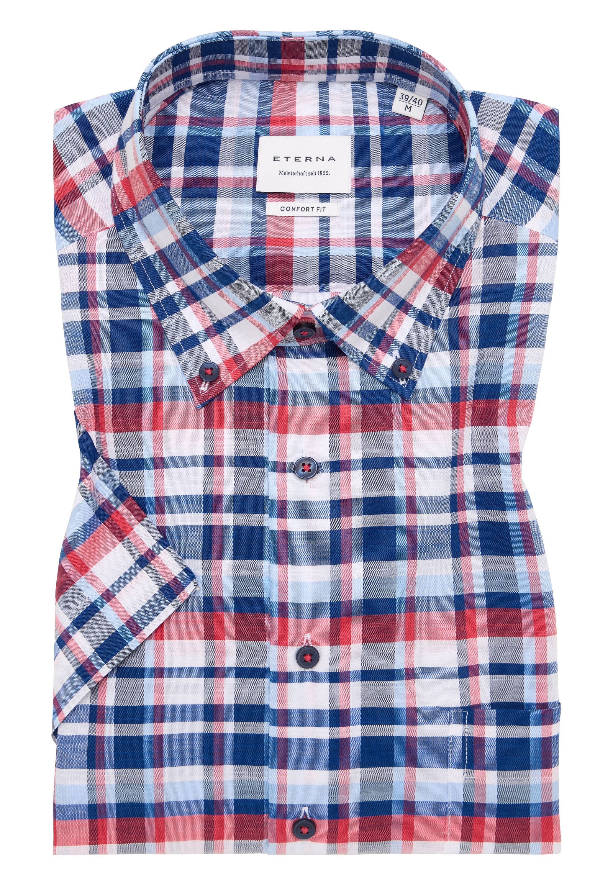 Eterna Kurzarmhemd »COMFORT FIT« EASY IRON (bügelleicht)