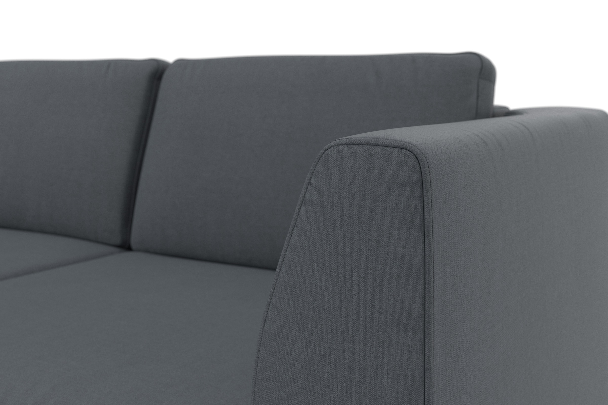 sit&more Ecksofa »Olsen L-Form«, inklusive Sitztiefenverstellung, wahlweise mit Bettfunktion, 15cm hoch