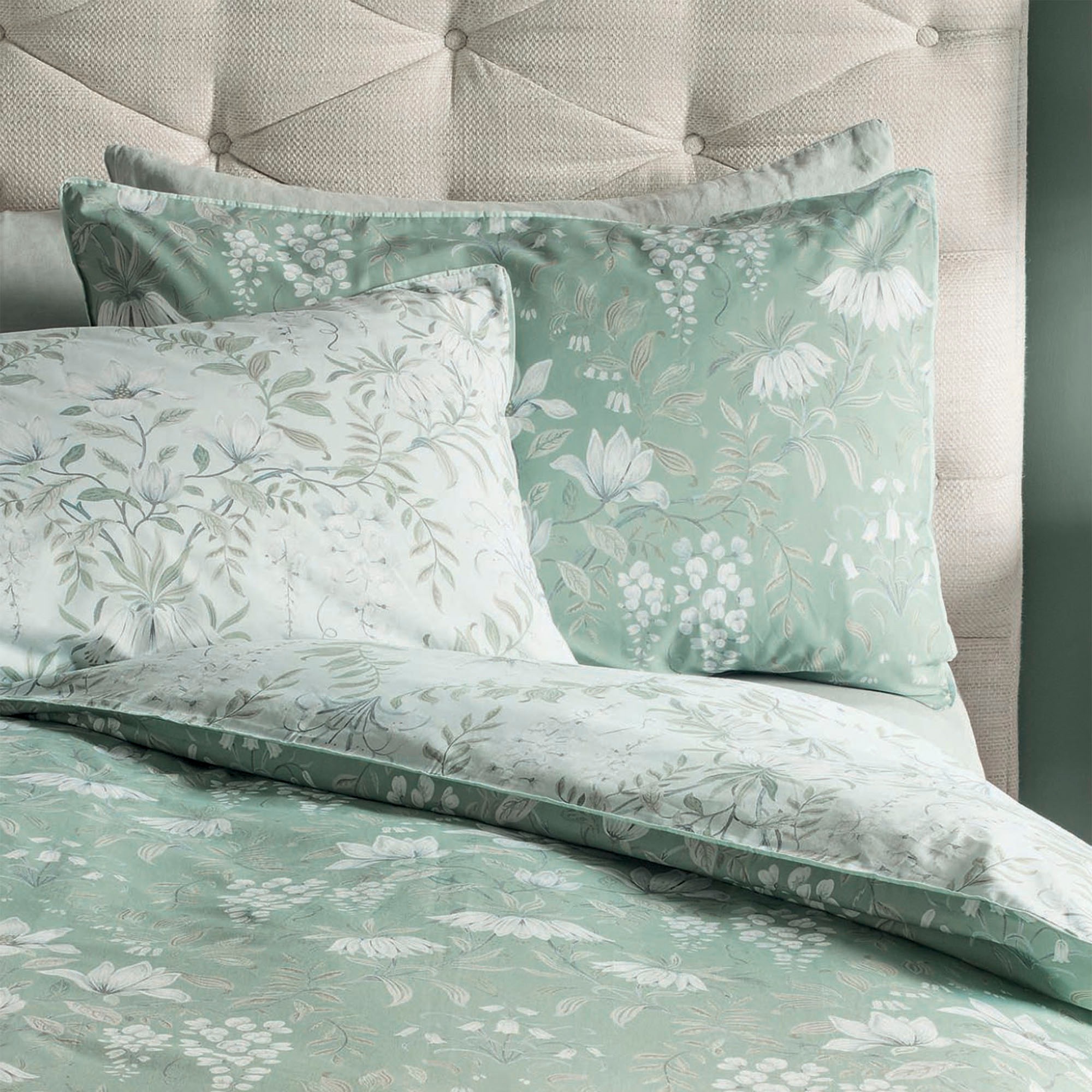 LAURA ASHLEY Bettwäsche »Baumwoll Satin« 3 tlg. tlg. günstig online kaufen
