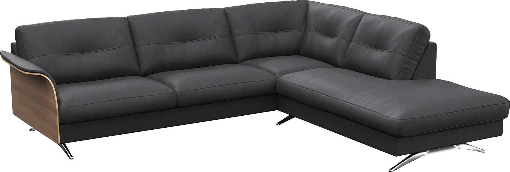 FLEXLUX Ecksofa »Glow, super bequem durch hochwertigem Sitzaufbau mit Feder günstig online kaufen