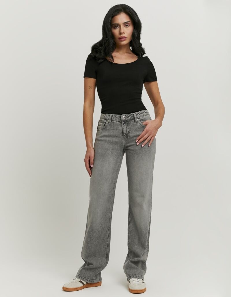 Tally Weijl Straight-Jeans »SPADEPOLKIS« elastisch, tief geschnitten mit geradem Beinverlauf