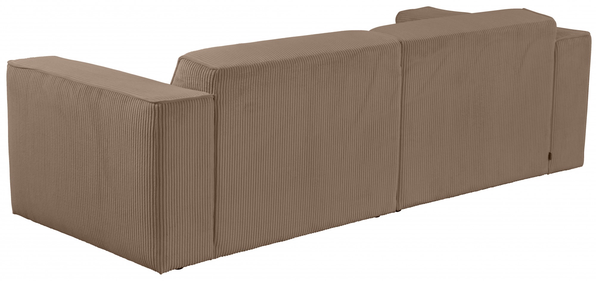 andas 3-Sitzer »Noord mit Kedernaht, Breite 232 cm«, Cord, Struktur, Webstoff, mit Wellenunterfederung, Massivholzrahmen