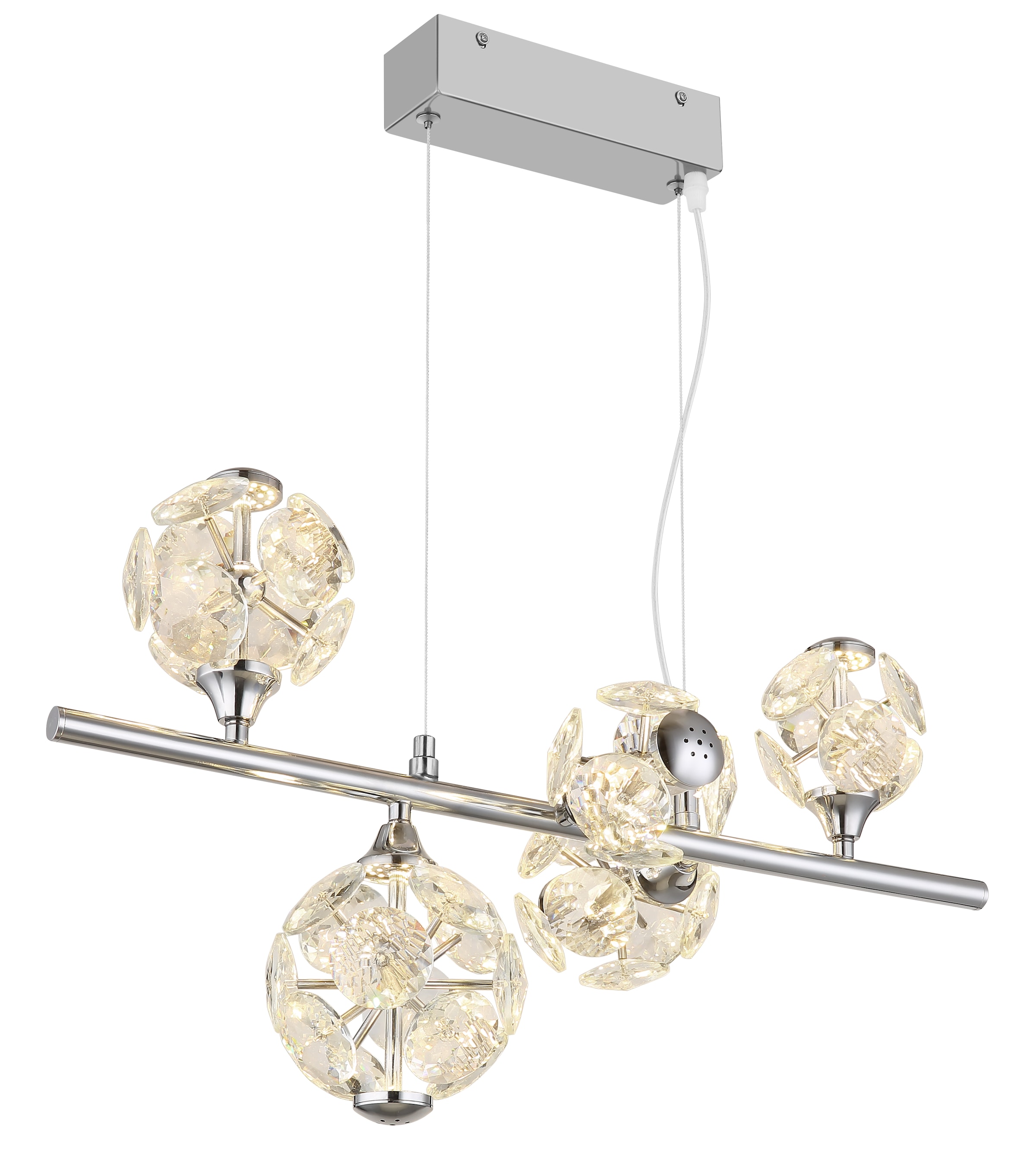 GLOBO LIGHTING Hängeleuchte »VIRINA« LED-Modul 1 Stk. Warmweiß Hängelampe Esszimmer-Leuchte Esstischleuchte Wohnzimmer