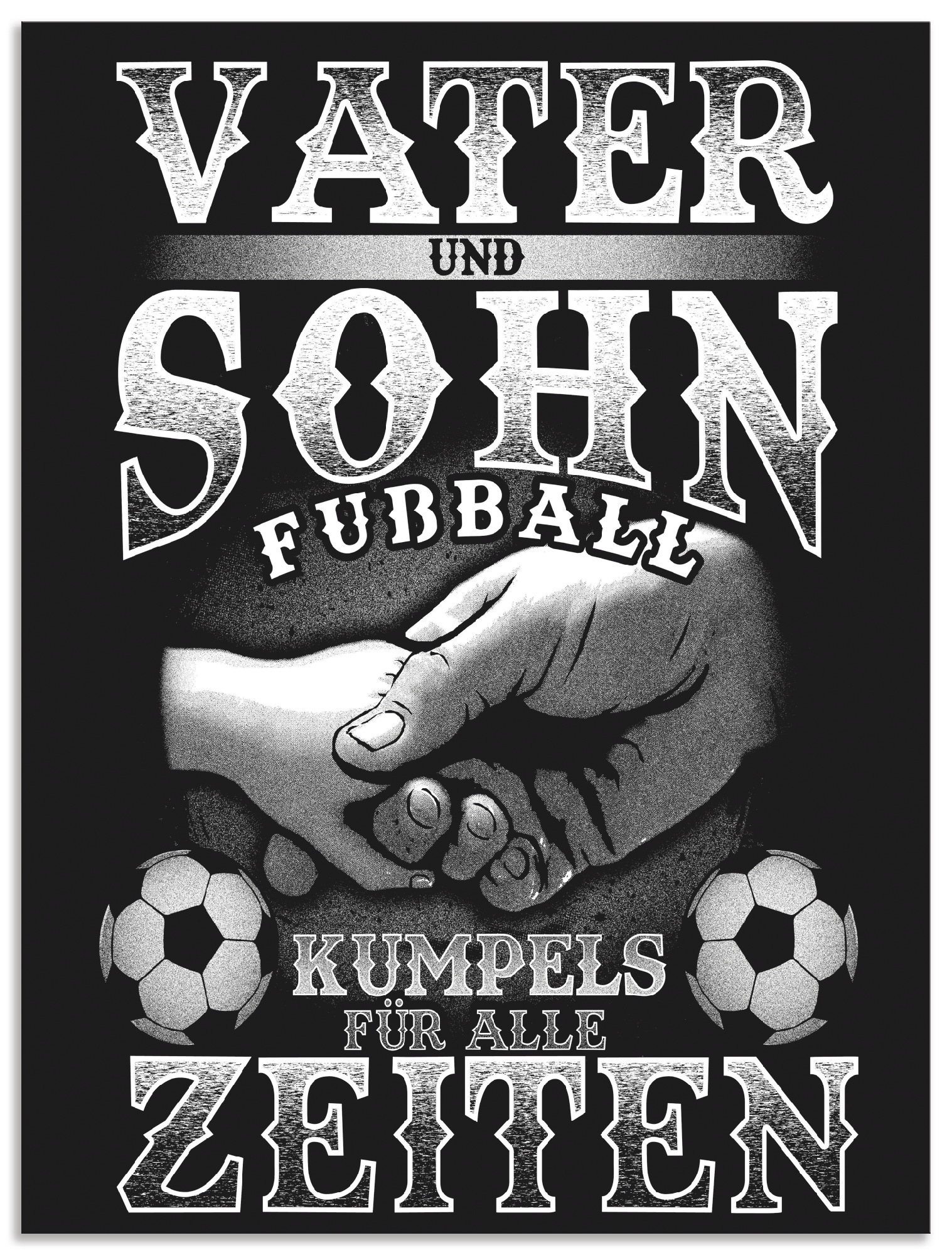 Artland Wandbild »Vater und Sohn Fußball Kumpels«, Sprüche & Texte, (1 St.) günstig online kaufen