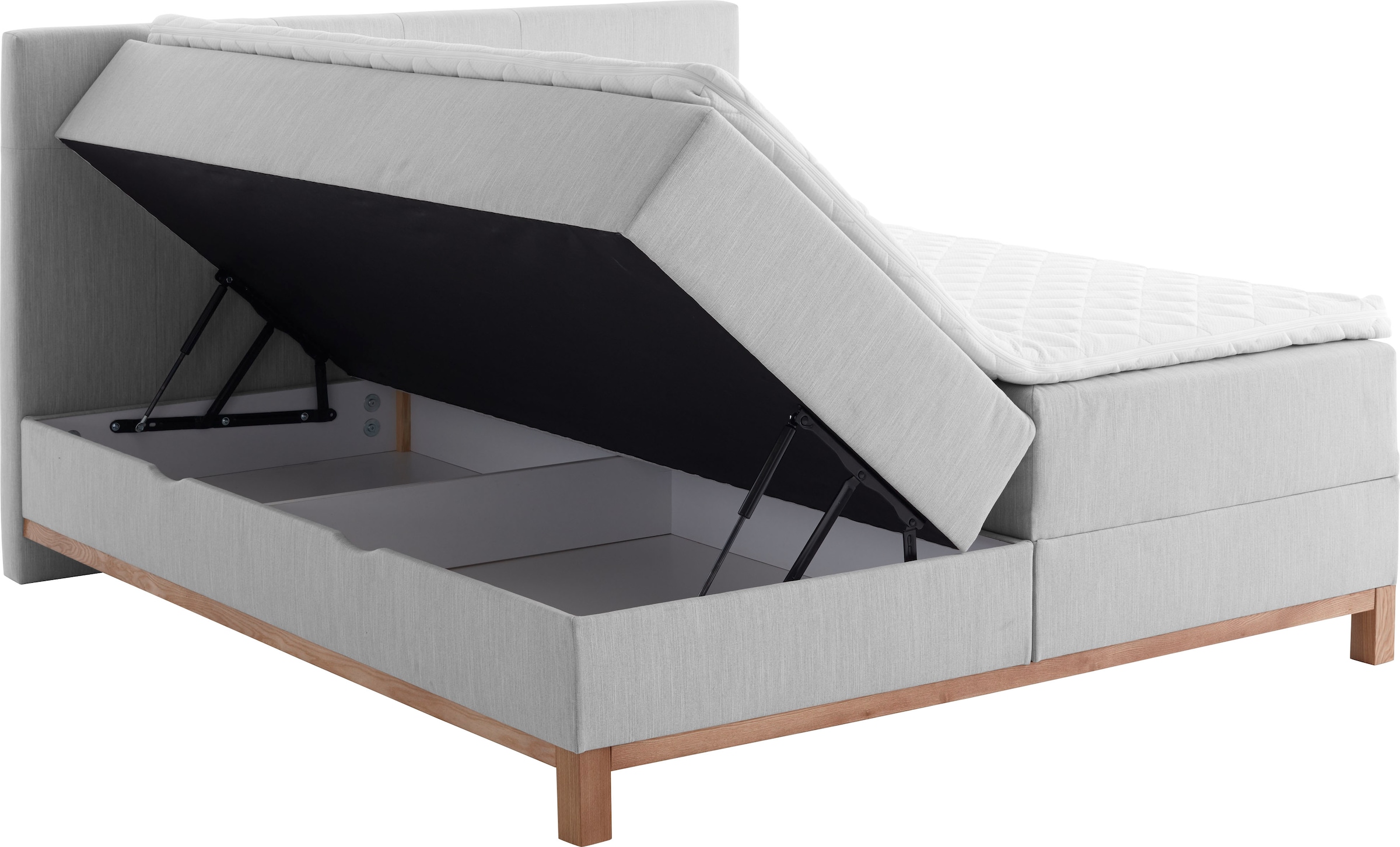 meise.möbel Boxspringbett »Catania«, mit Bettkasten und Topper