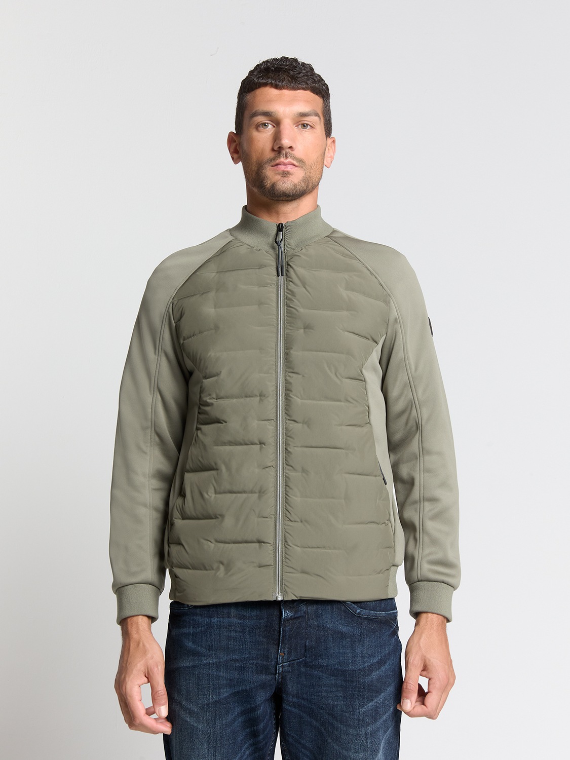 No Excess Steppjacke »No Excess Allwetterjacke Jacket Short Fit Sealed Knitted Mix«