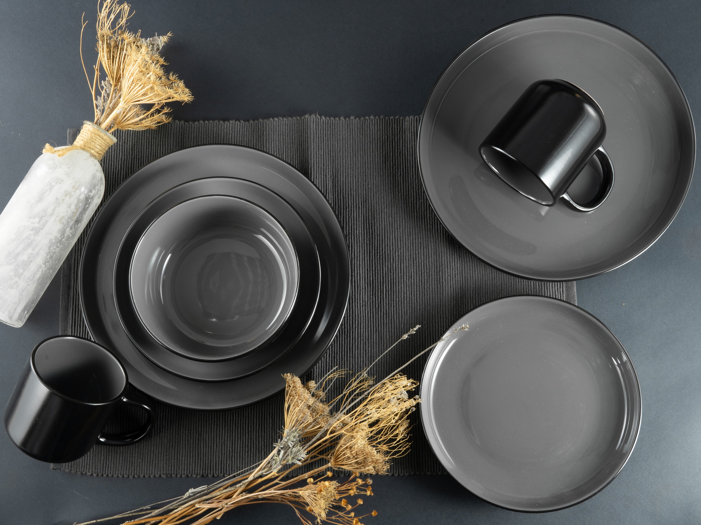 my home Kombiservice »modernes Geschirr-Set, Service Östra Greda«, (Set, 16 günstig online kaufen