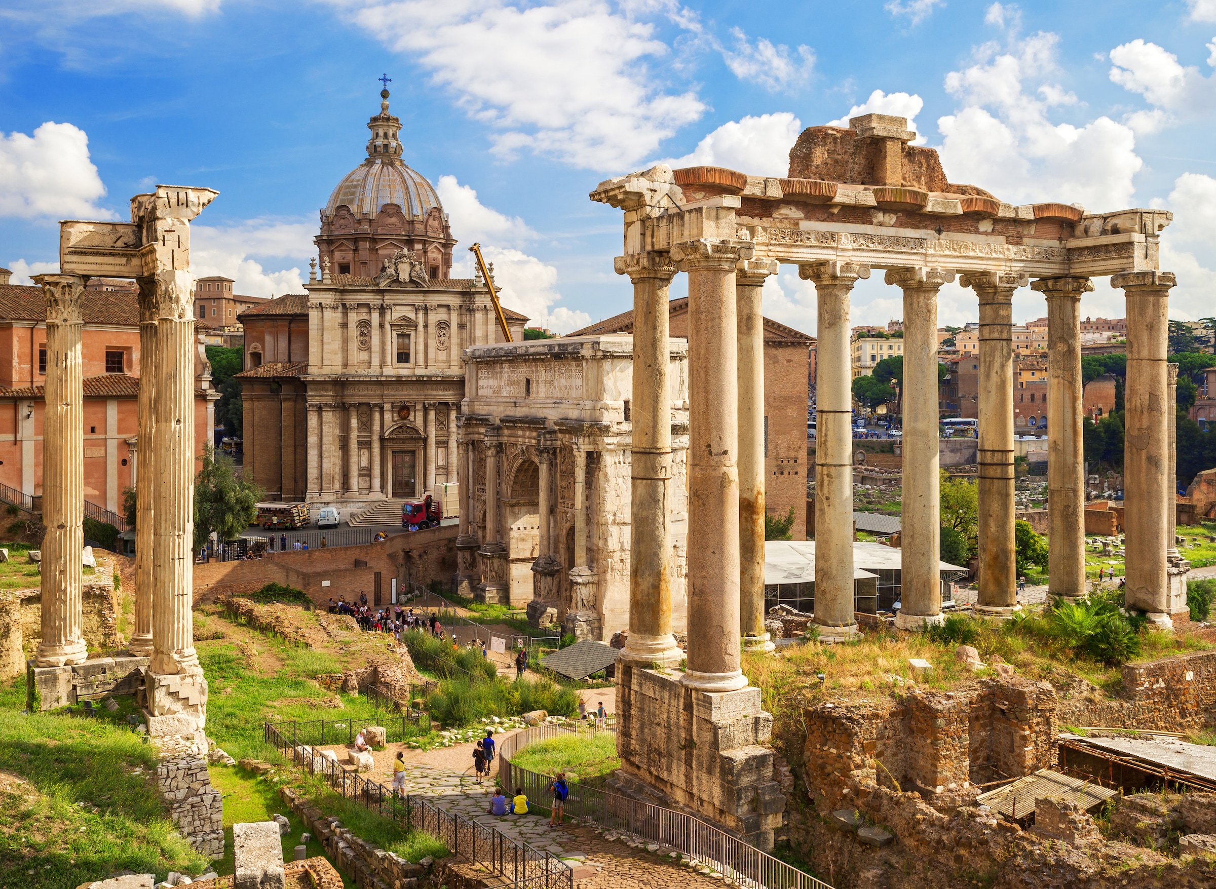 Papermoon Fototapete »Roman Forum Rome« glatt günstig online kaufen
