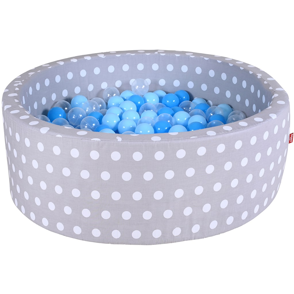 Knorrtoys® Bällebad »Soft, Grey White Dots«