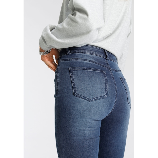 Arizona Bootcut-Jeans »Ultra Stretch«, High Waist mit durchgehender  Knopfleiste online bestellen