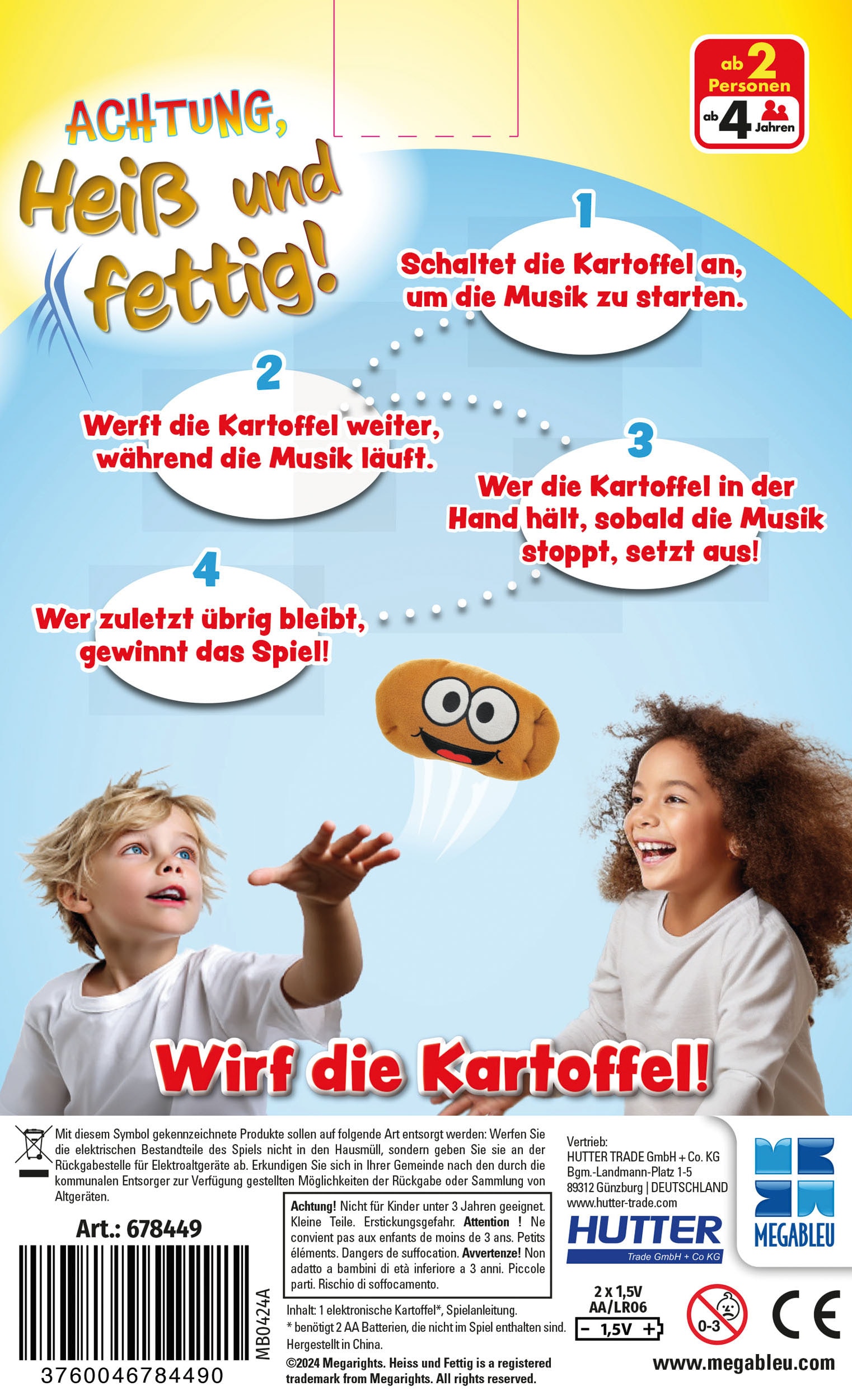 MEGABLEU Spiel »Achtung, heiß und fettig!«